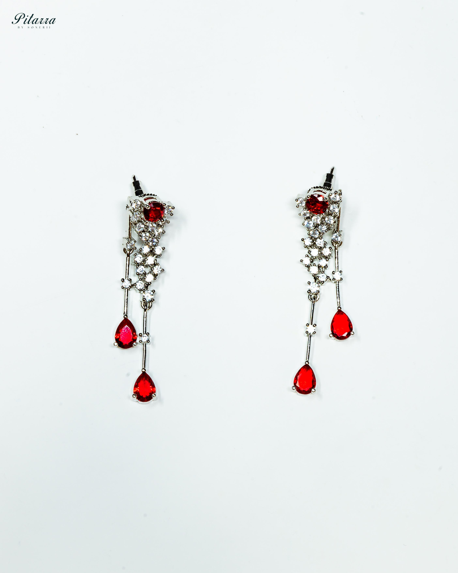 Yellow Drop Stone Cubic Zircon Dangle Earrings