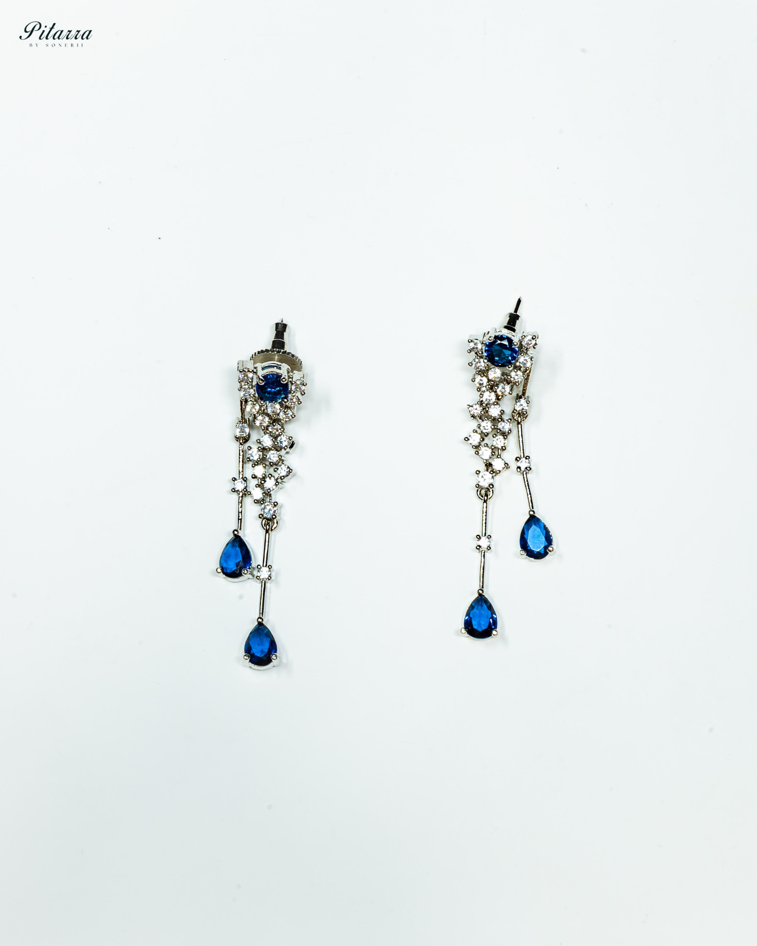 Yellow Drop Stone Cubic Zircon Dangle Earrings