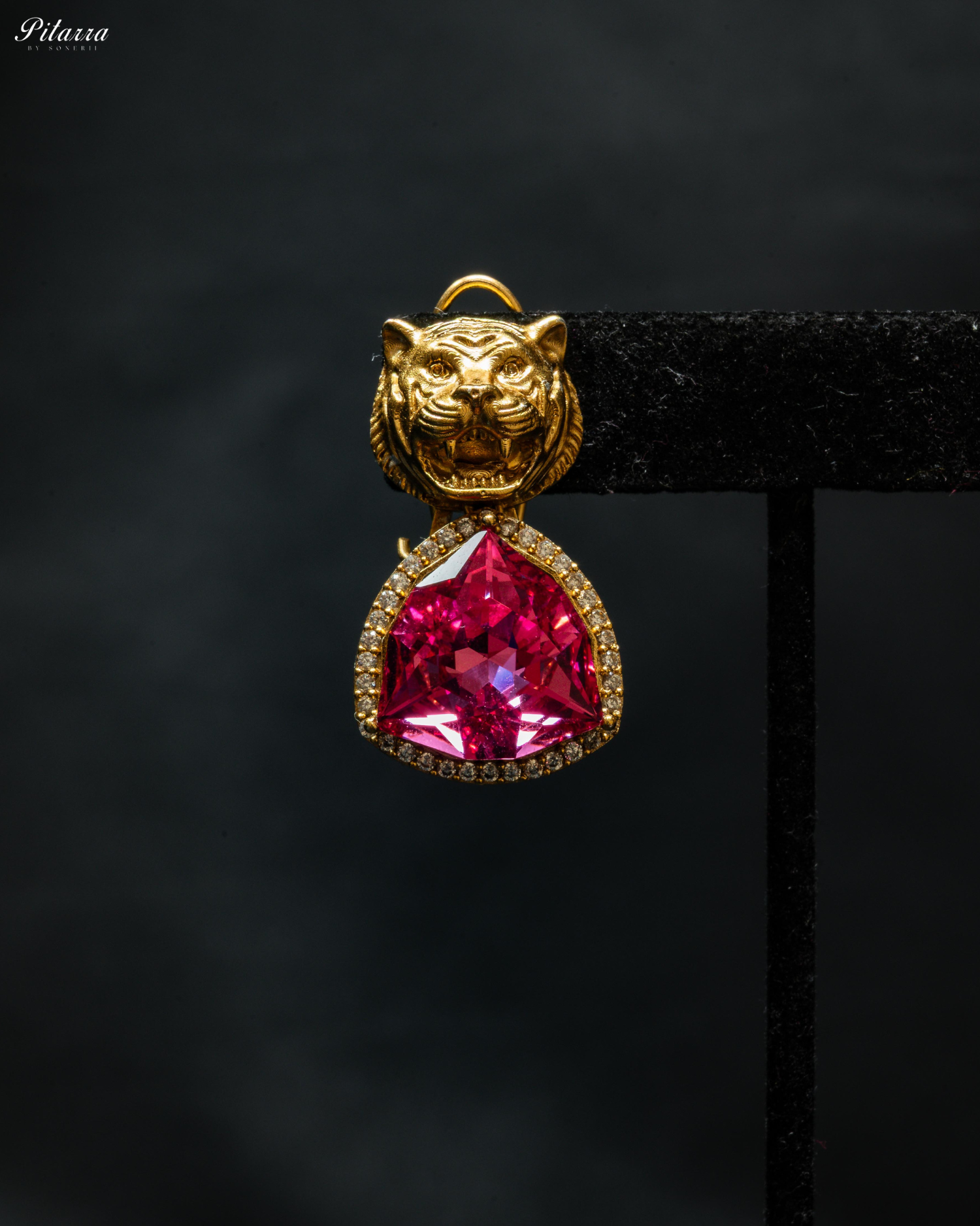 Gold Plated Pink Multistone Kundan Necklace Set