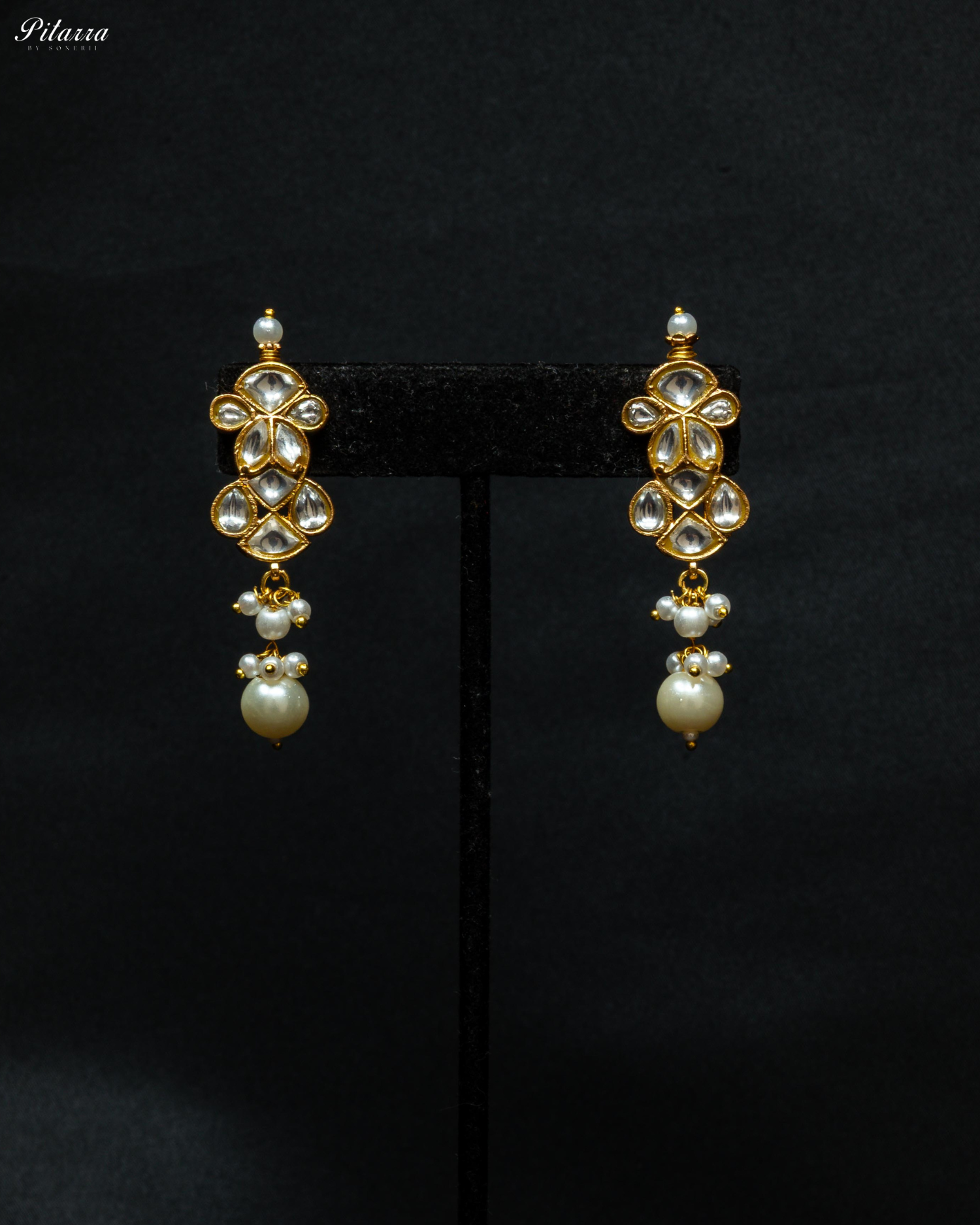Golden Stone Pearls Meenkari Kundan Choker Set