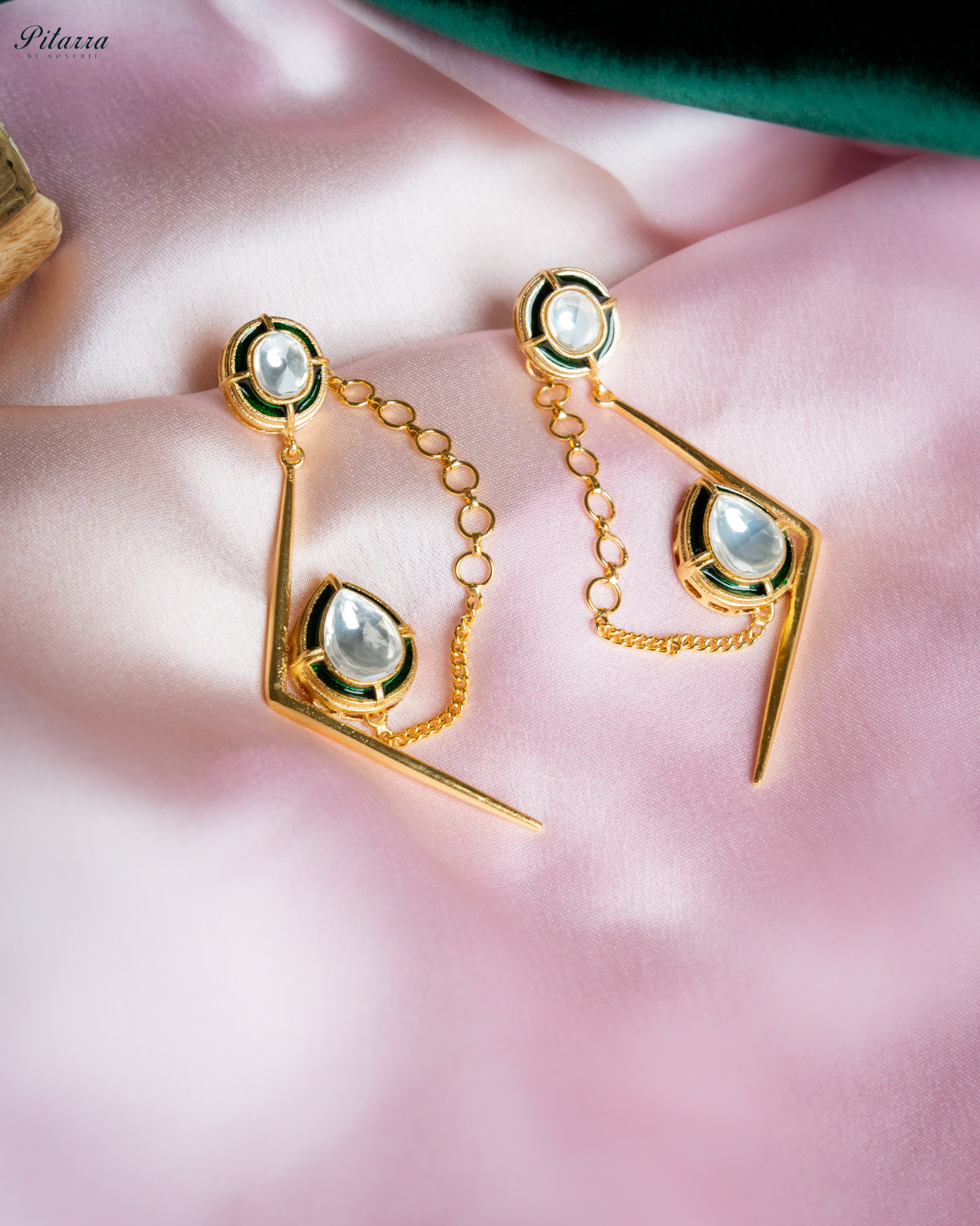 Stylish Long Hanging Golden Drop Earring