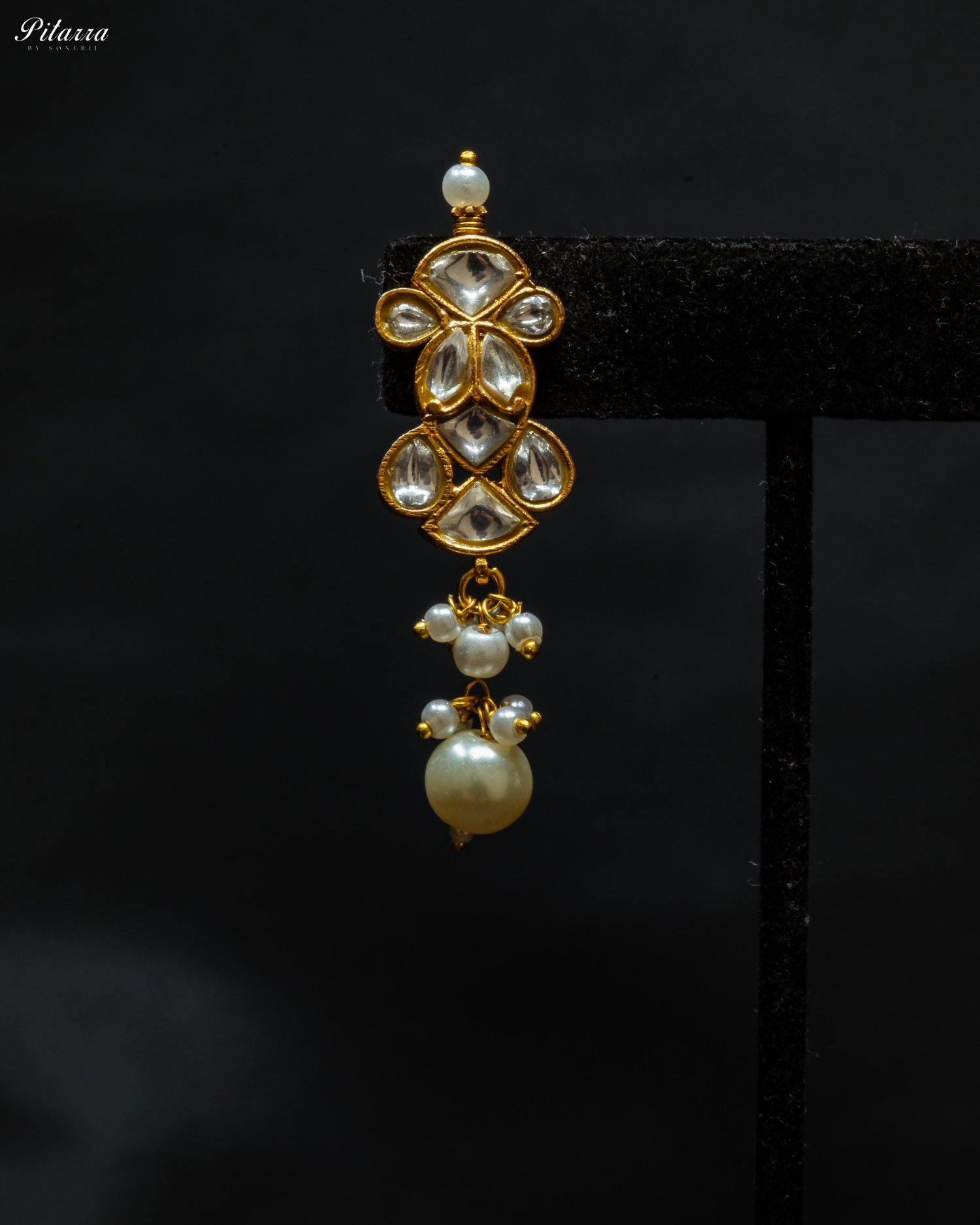 Golden Stone Pearls Meenkari Kundan Choker Set