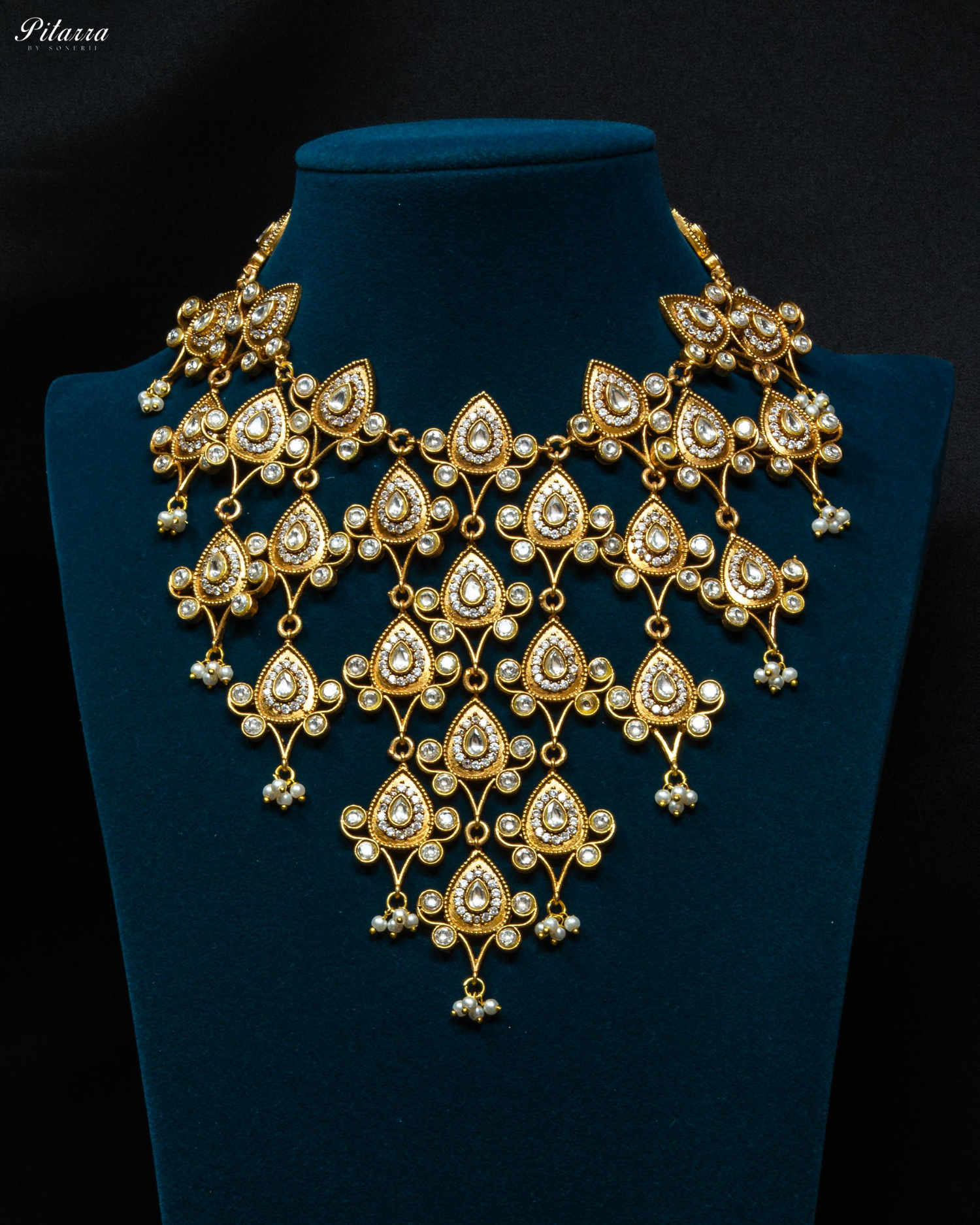 Golden Rani Haar Kundan Long Necklace Set