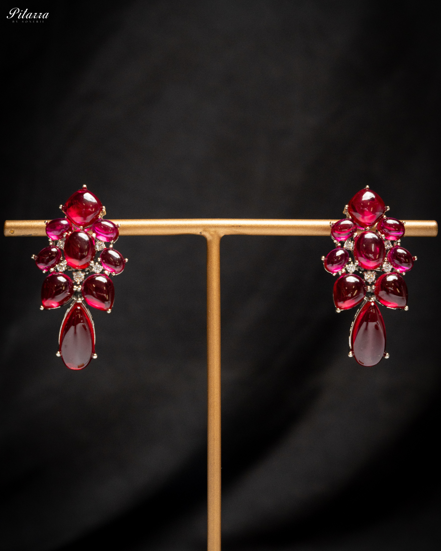 Pink Doublet Drop Earrings