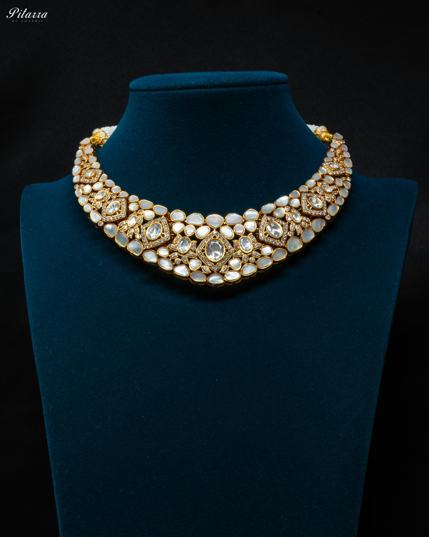 Golden Luxury Meenakari Kundan Necklace Set