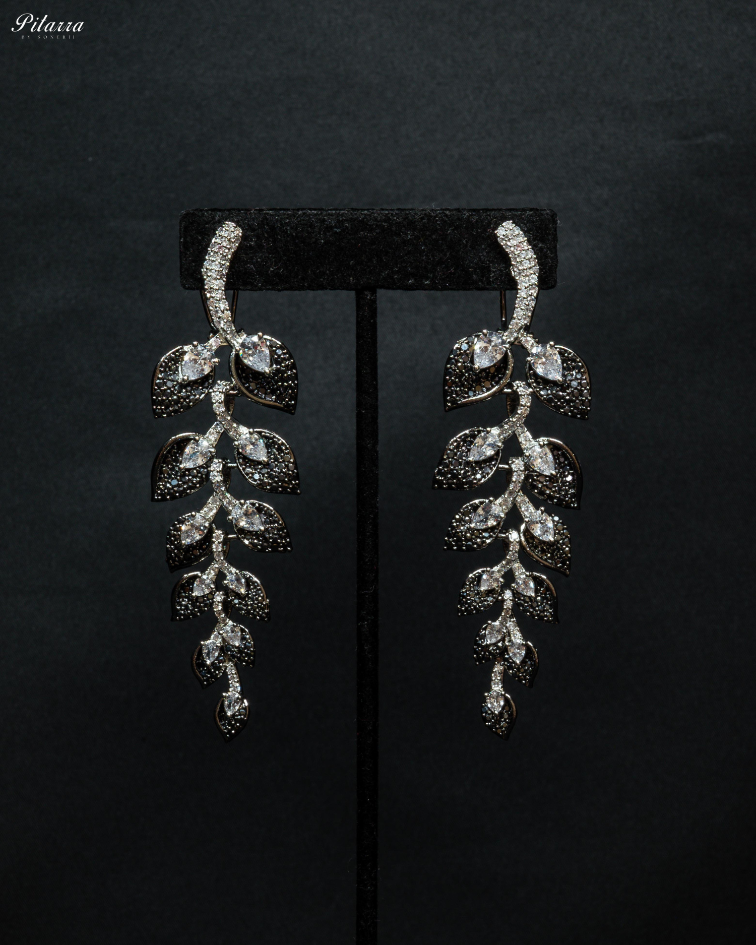 Black Stone Cubic Zirconia Necklace Set