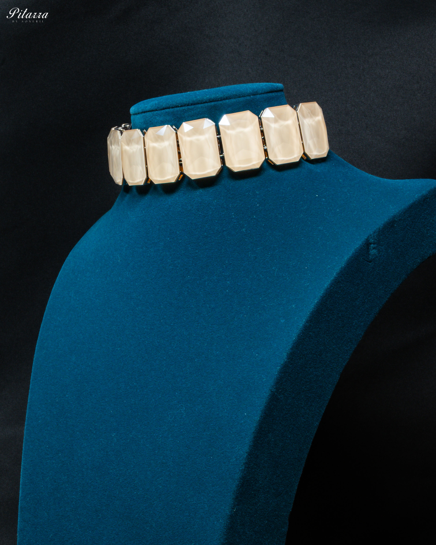 Elite Pastel Stone Crystal Choker Set