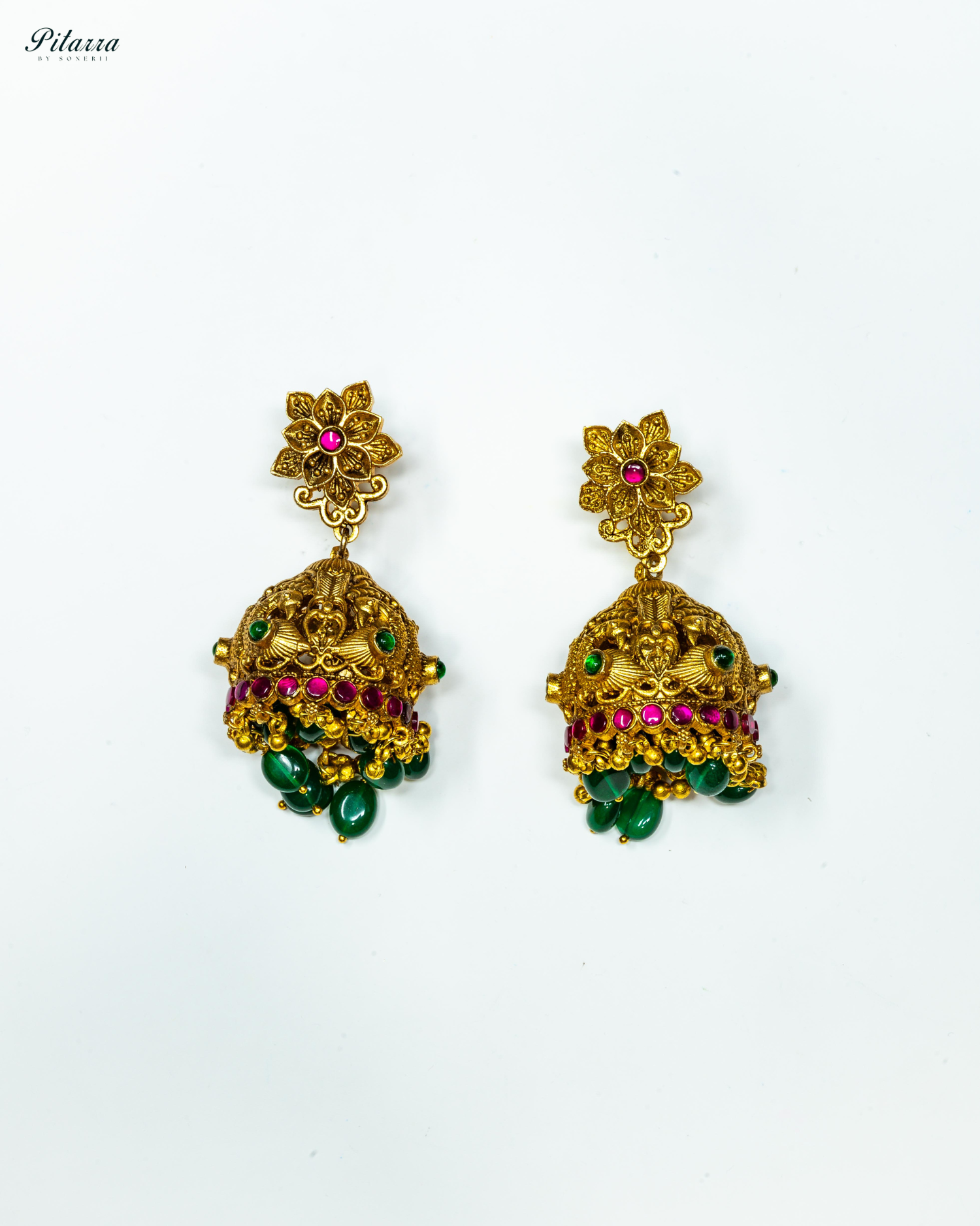 Designer Peacock Traditional Kundan Earrings