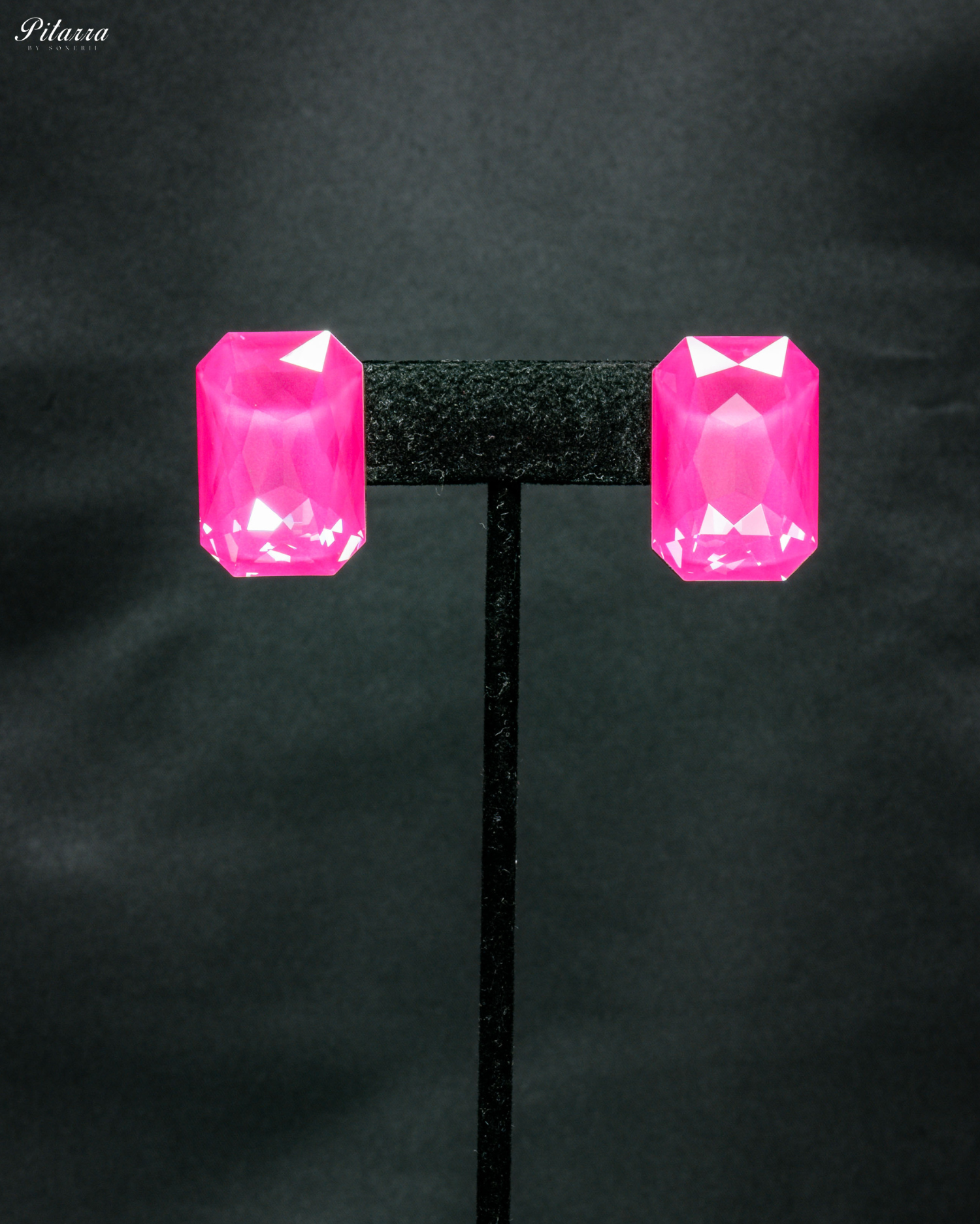 Elite Pink Stone Crystal Choker Set