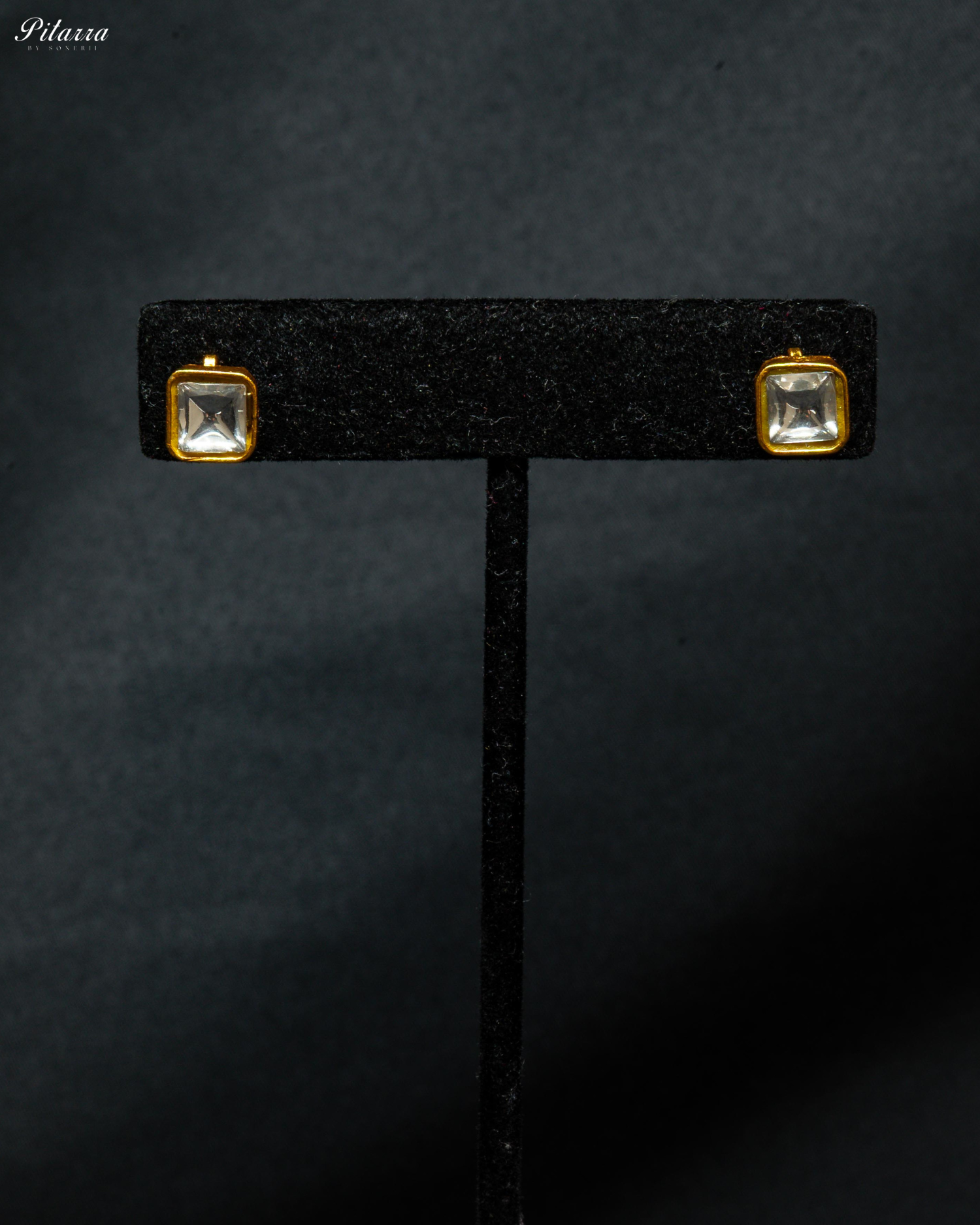 Gold-Plated Cubic Zirconia Stone Studded Necklace