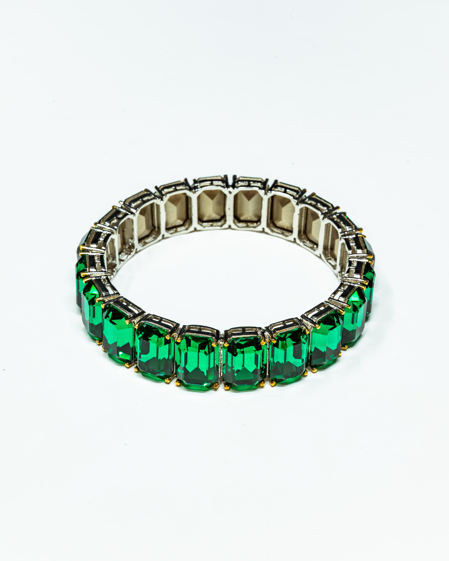 Blue Square Stone Crystal Bracelet