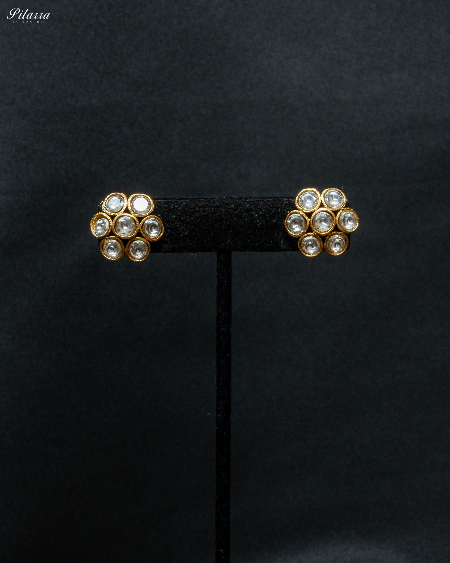 Golden Victorian Floral Kundan Choker Set