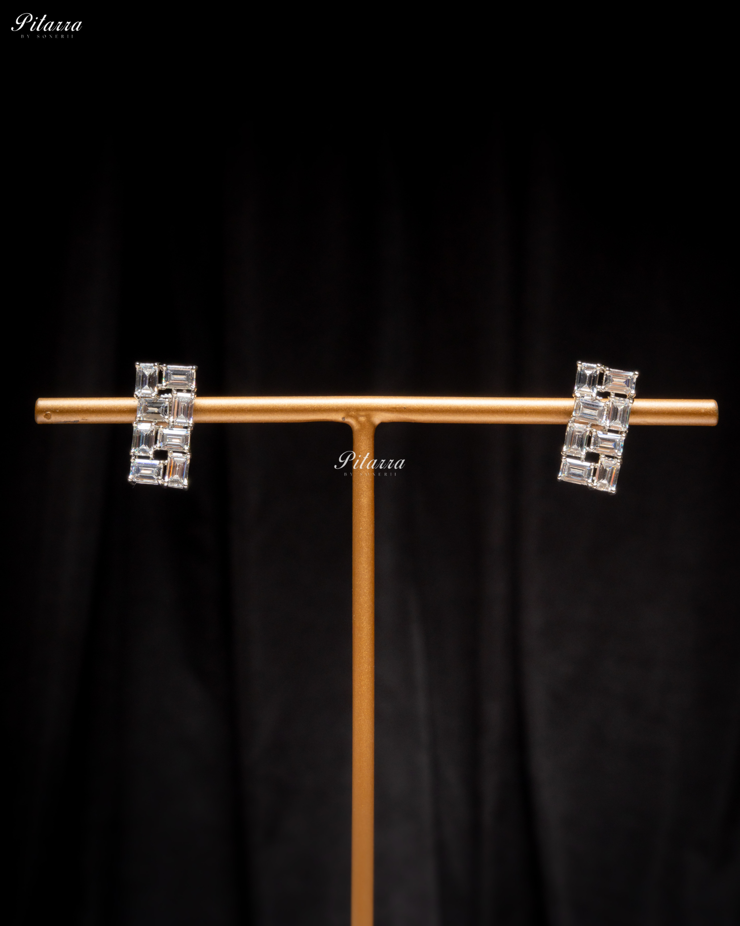 Royal Blue Sapphire Stones Crystal Choker Set