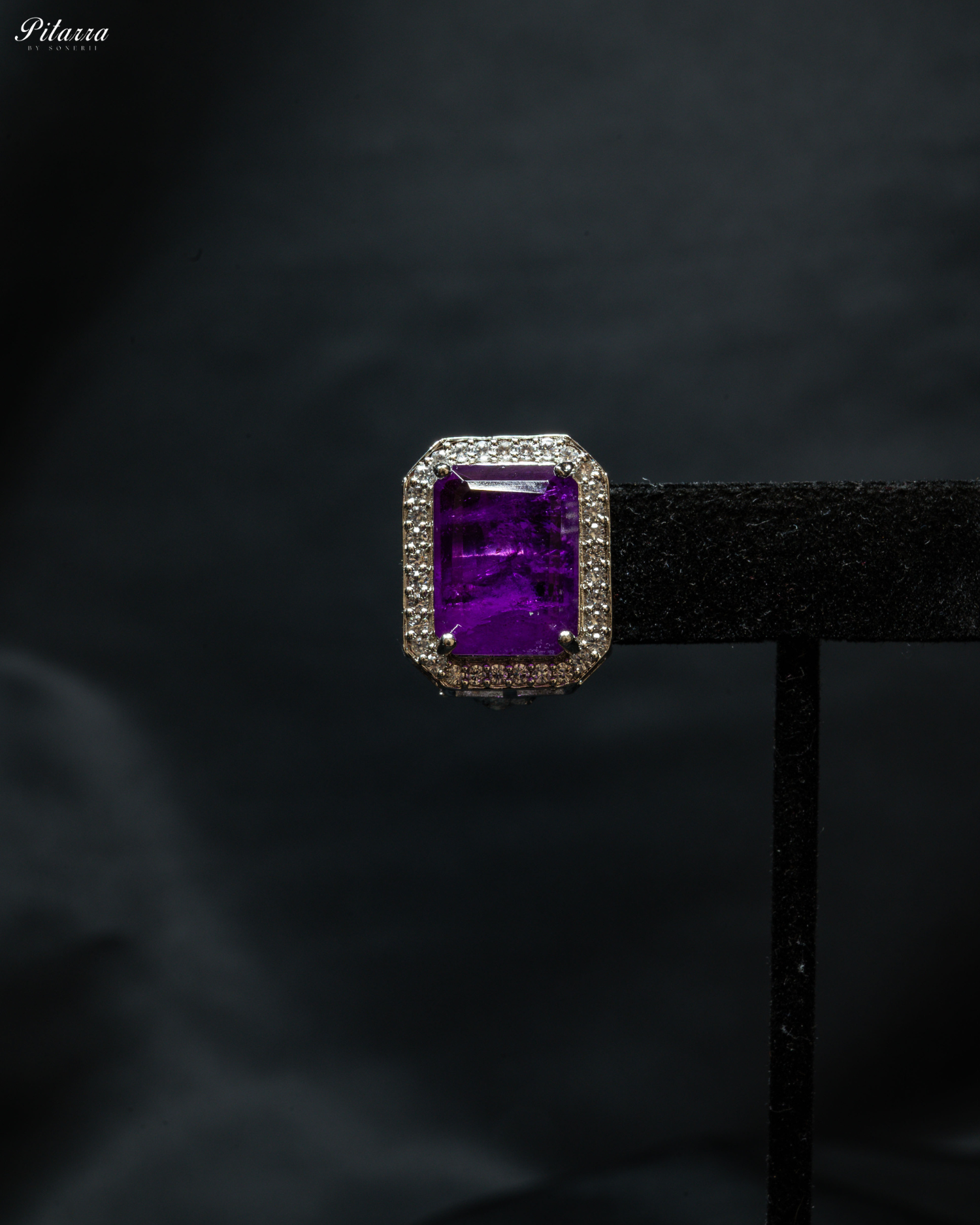 Premium Purple Stone Silver Doublet Choker