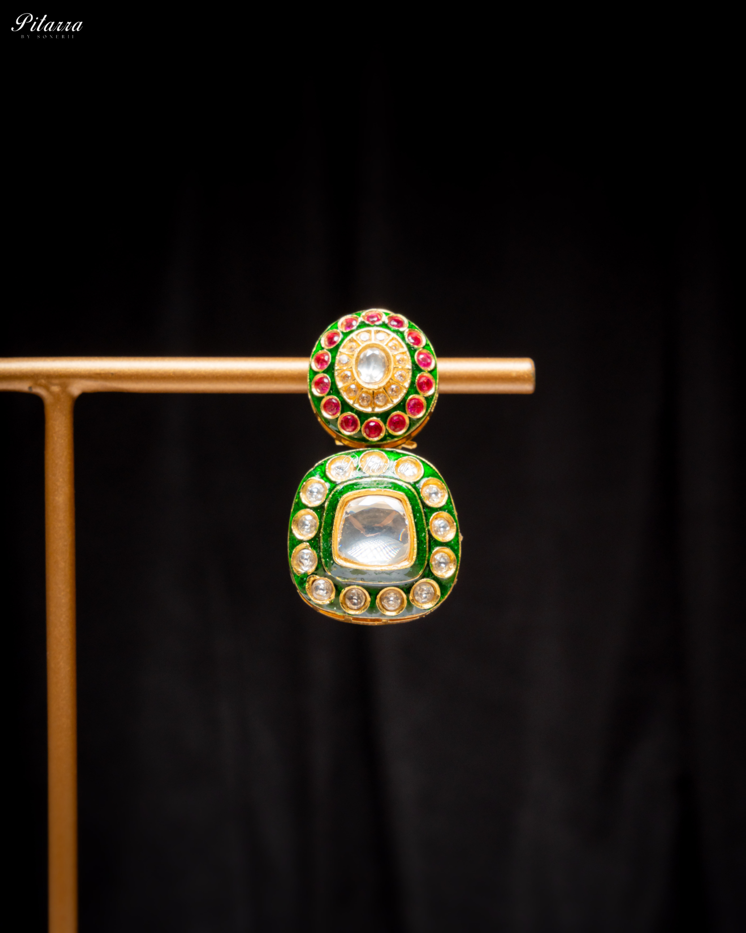 Red Beads Handmade Kundan Choker Set