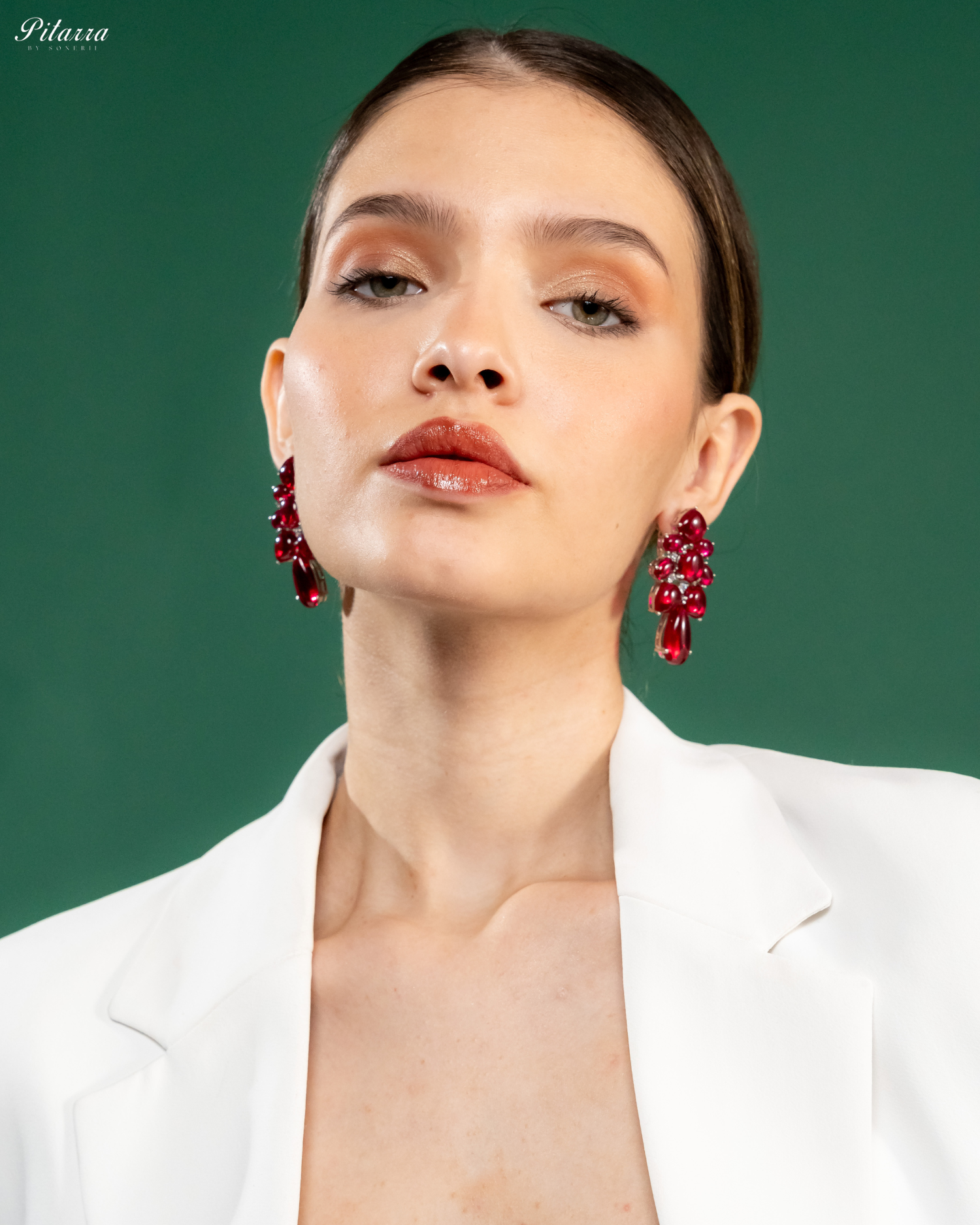 Pink Doublet Drop Earrings