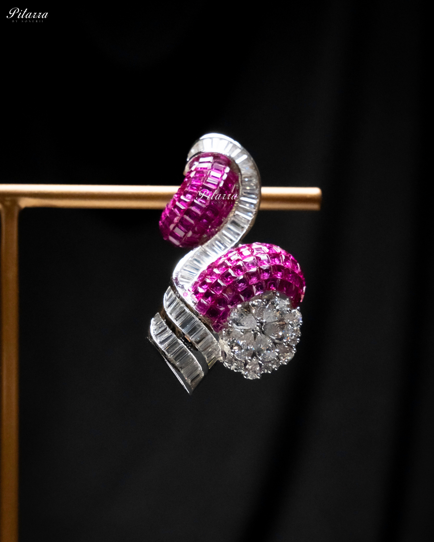 Pink Unique Style Pitarra Crystal Choker Set