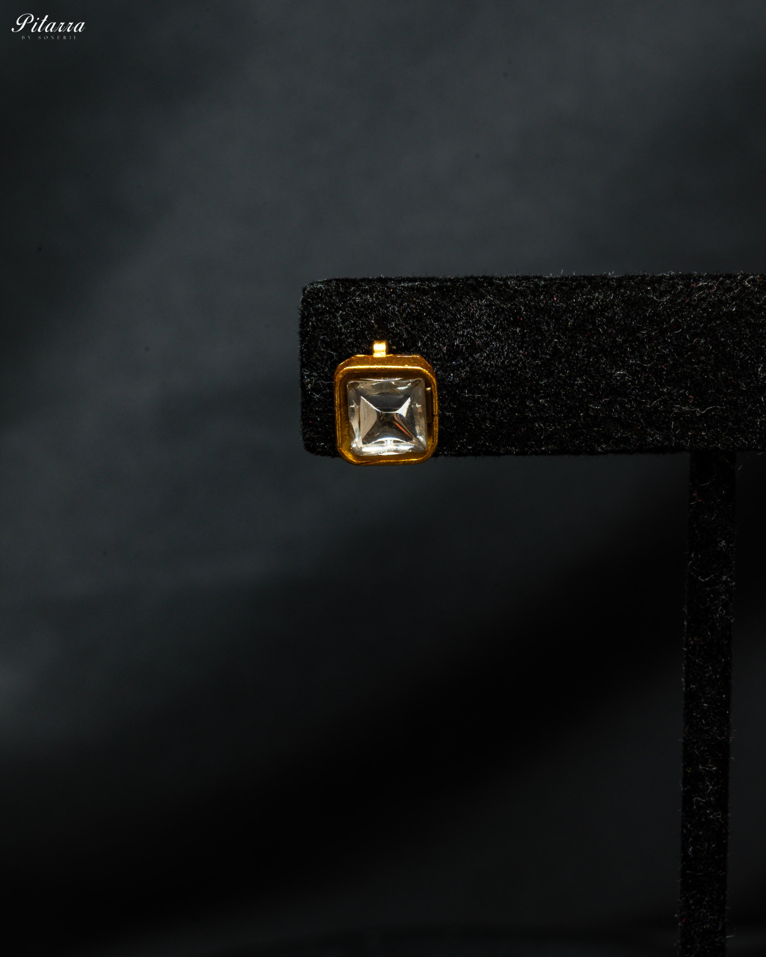 Gold-Plated Cubic Zirconia Stone Studded Necklace