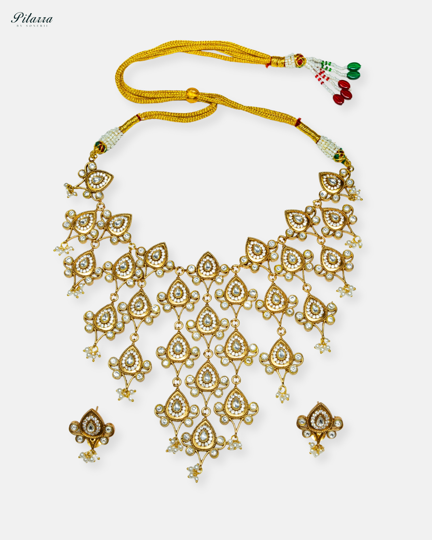 Golden Rani Haar Kundan Long Necklace Set