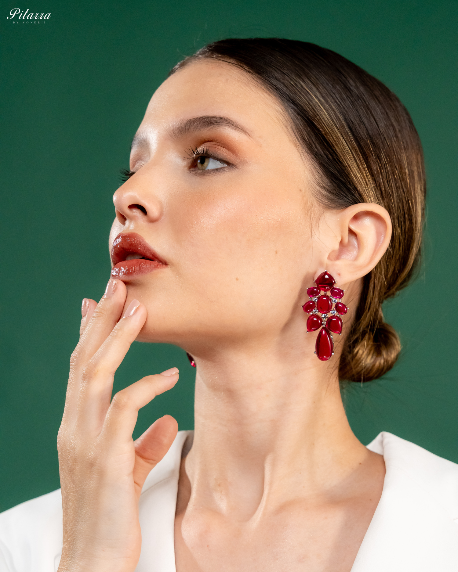 Pink Doublet Drop Earrings