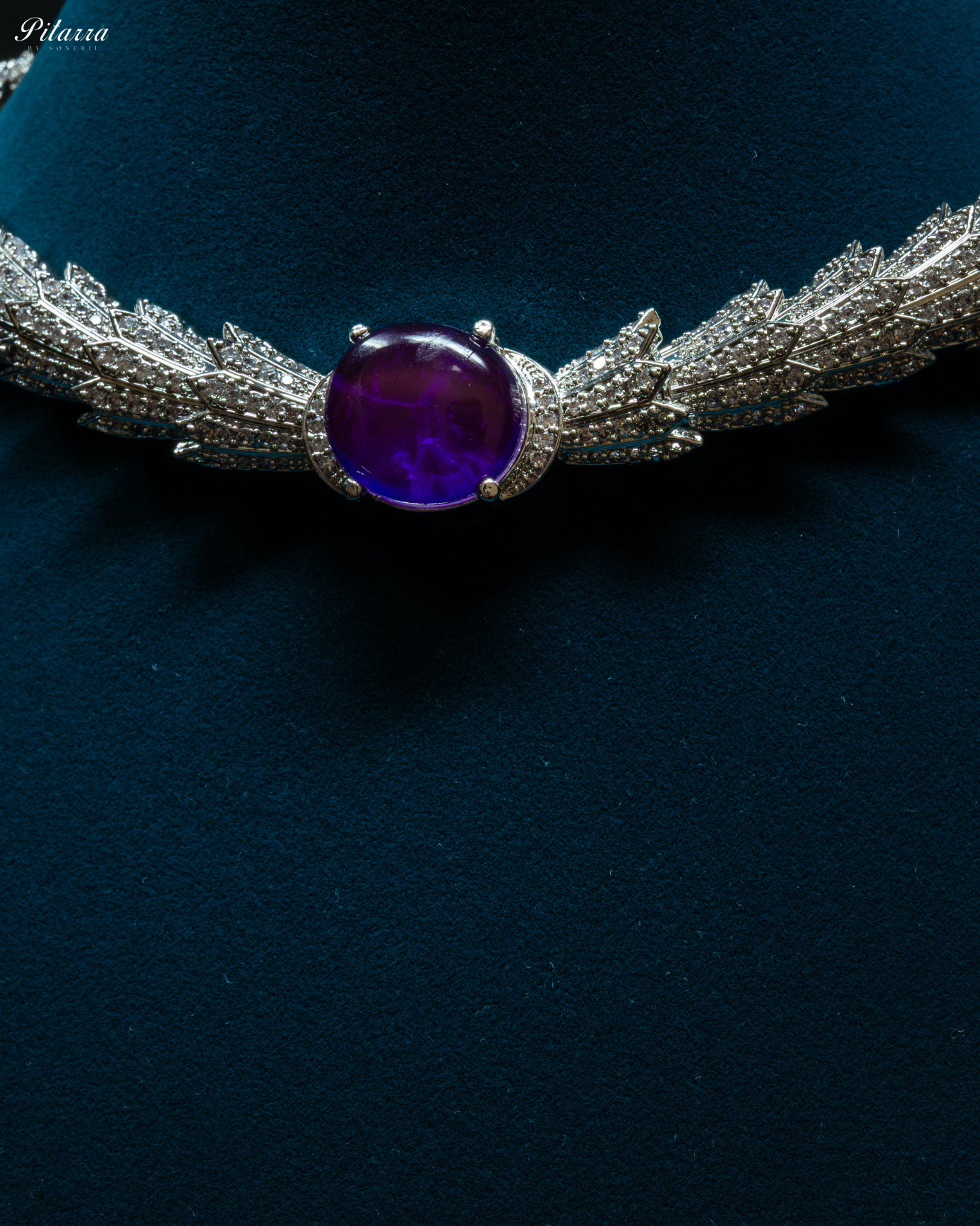 Blue Doublet Stone Cubic Zirconia necklace Set