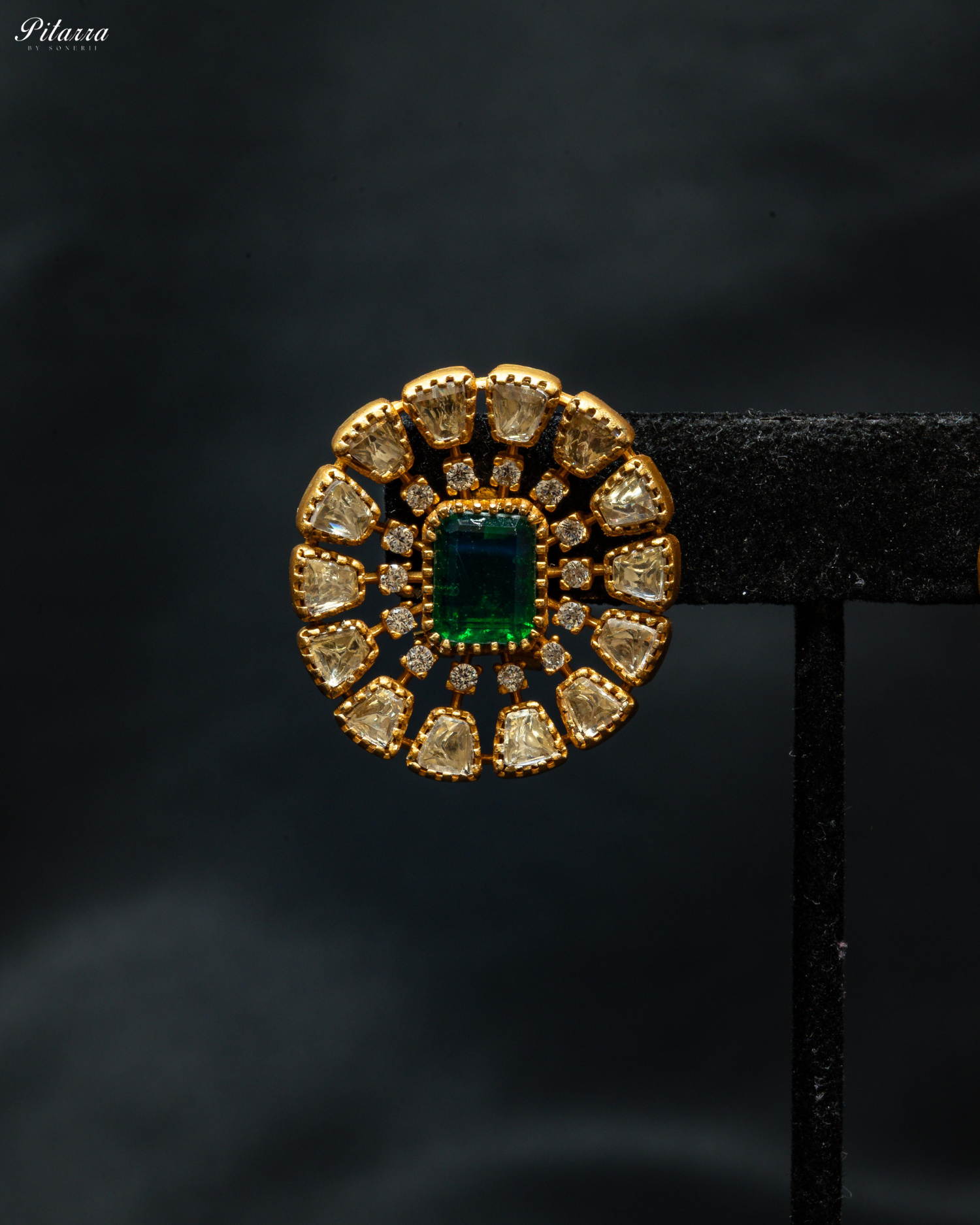 Majestic Green Traditional Kundan Choker Set