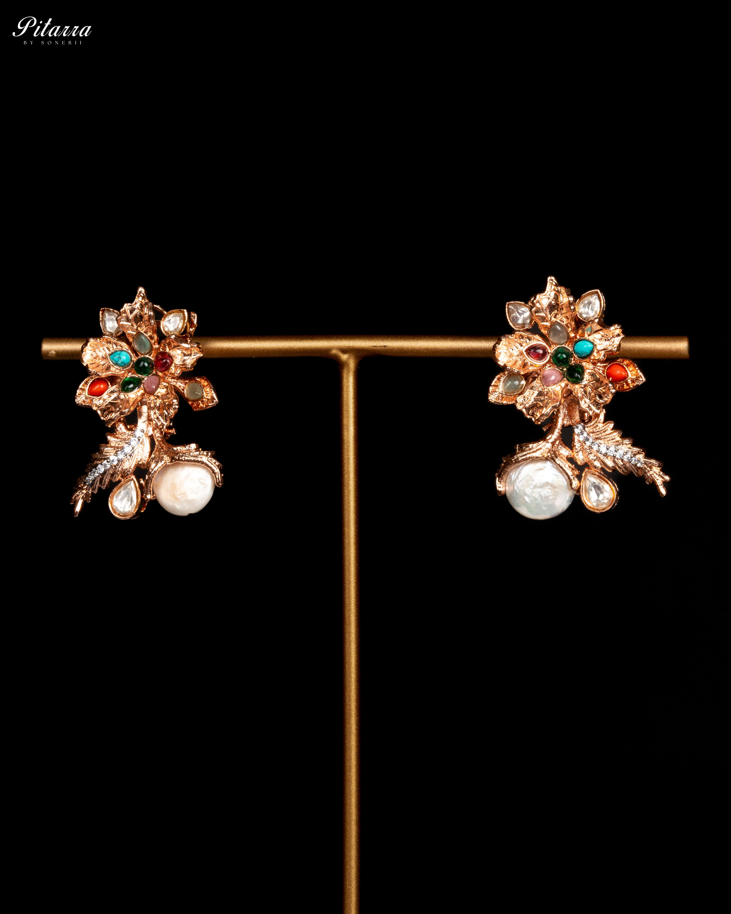 Earrings Multi Color Traditional Kundan Necklace Set