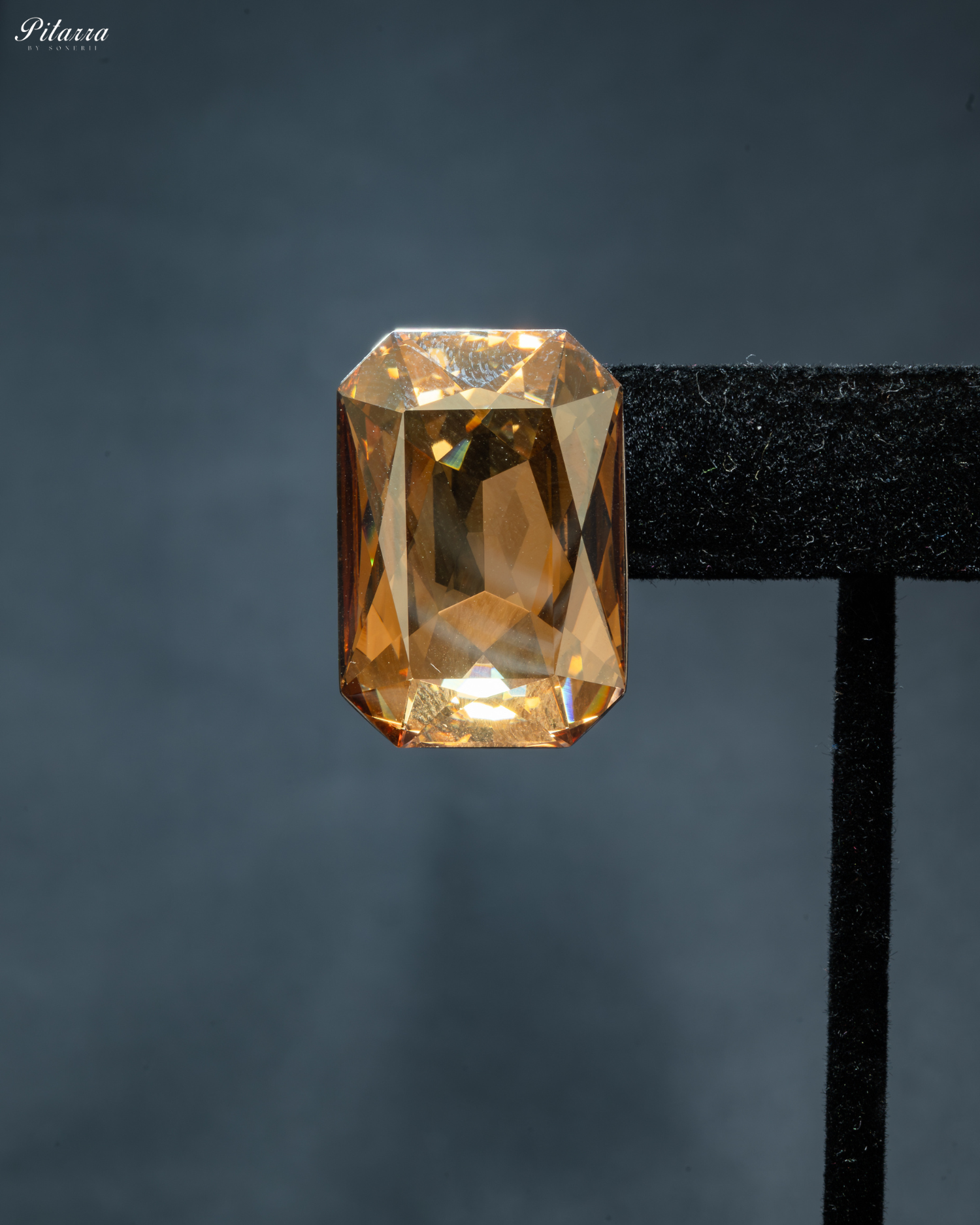 Golden Swarovski Choker Set_Zoom Earrings