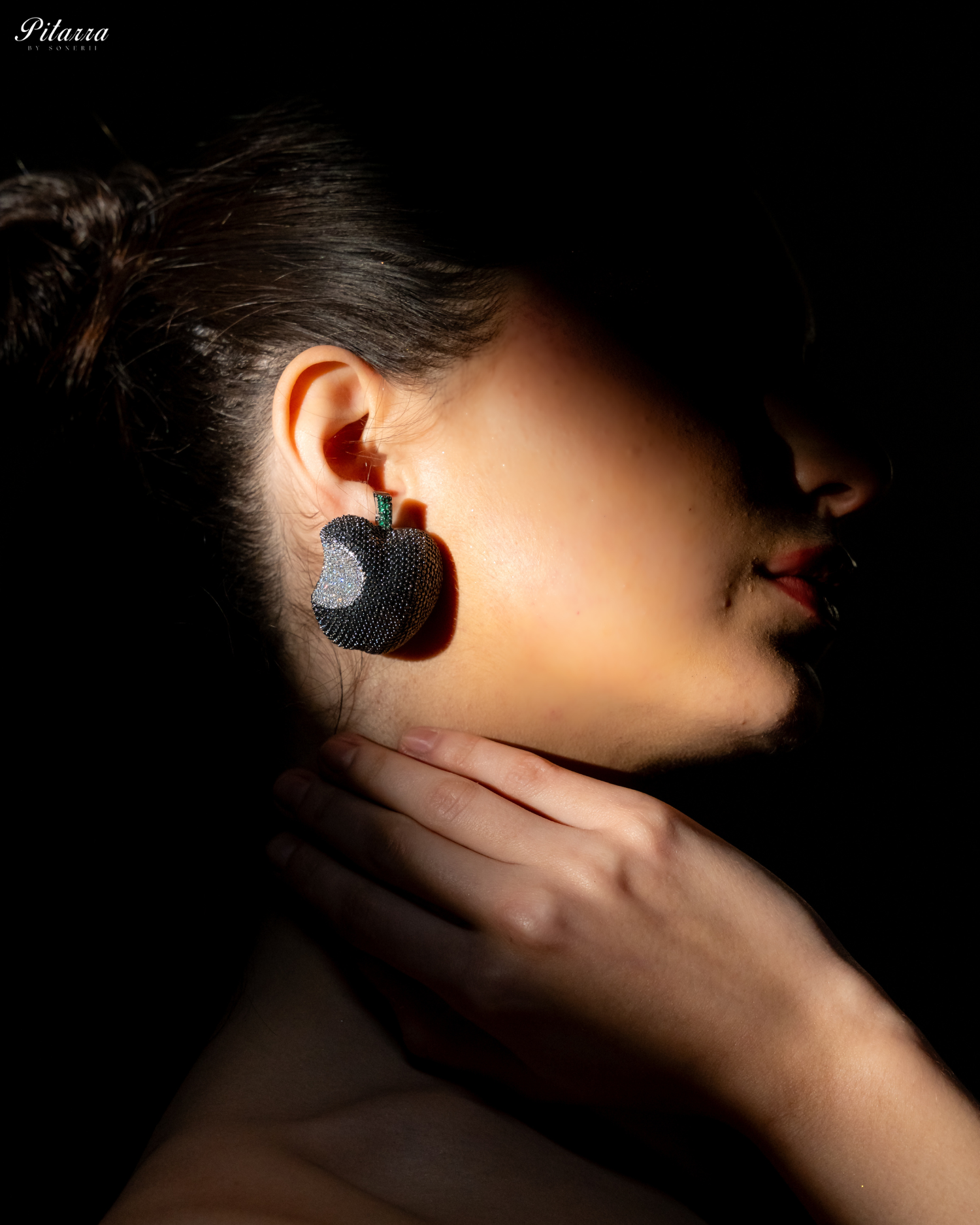 Grey Victorian Polish Earrings_Right Angle