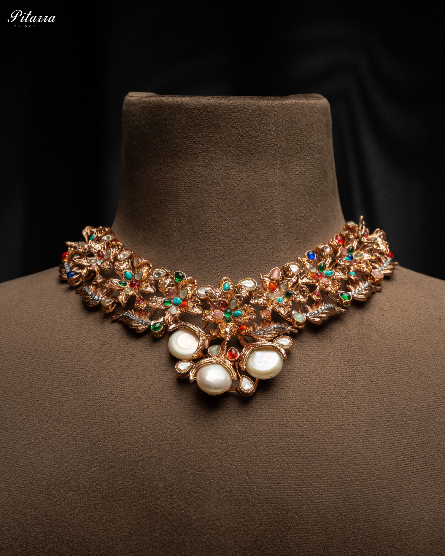 Multi Color Traditional Kundan Necklace Set