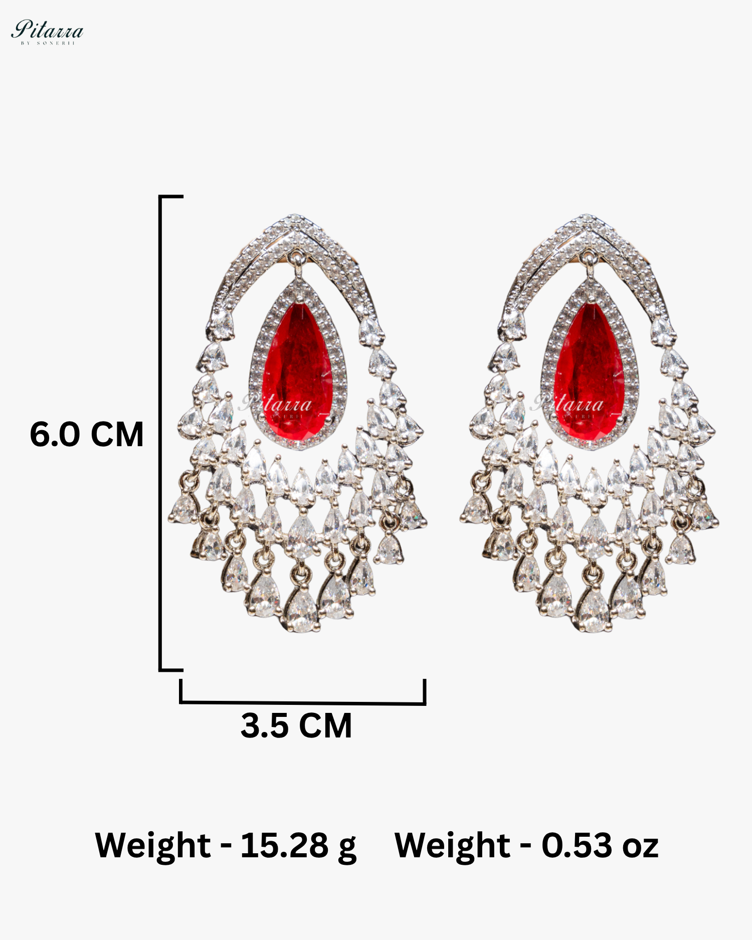Peachy Pink Colored Stone CZ Earrings