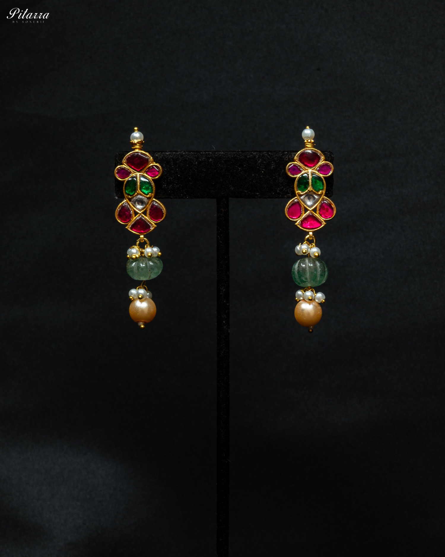 Multicolor Stone Pearls Meenkari Kundan Choker Set