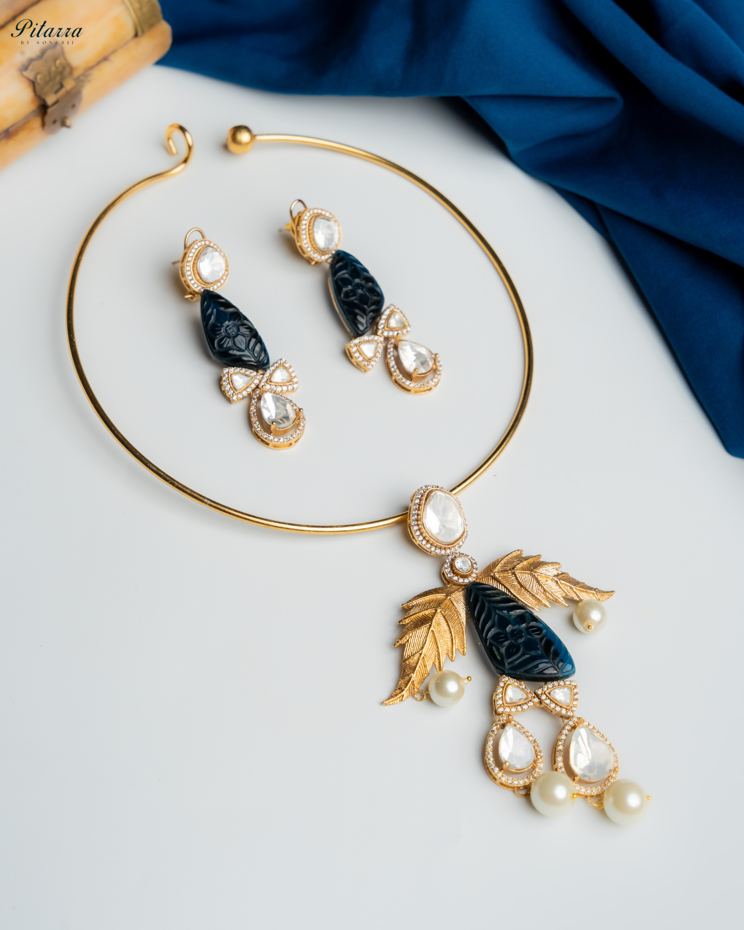 Spring Leaf Silver Pendant Set