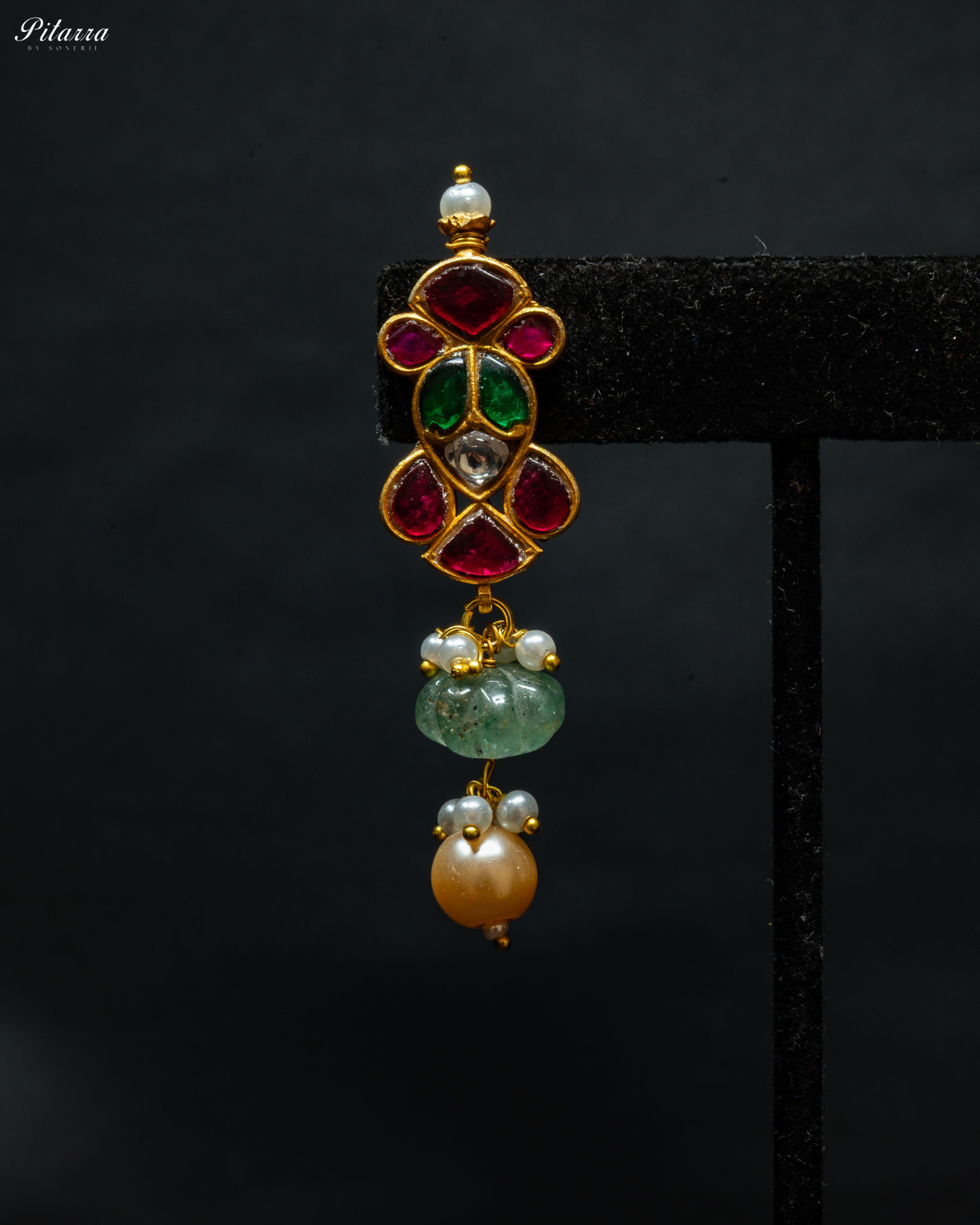 Multicolor Stone Pearls Meenkari Kundan Choker Set