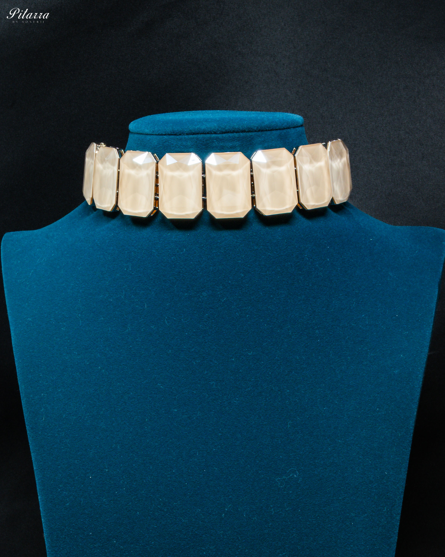 Elite Pastel Stone Crystal Choker Set