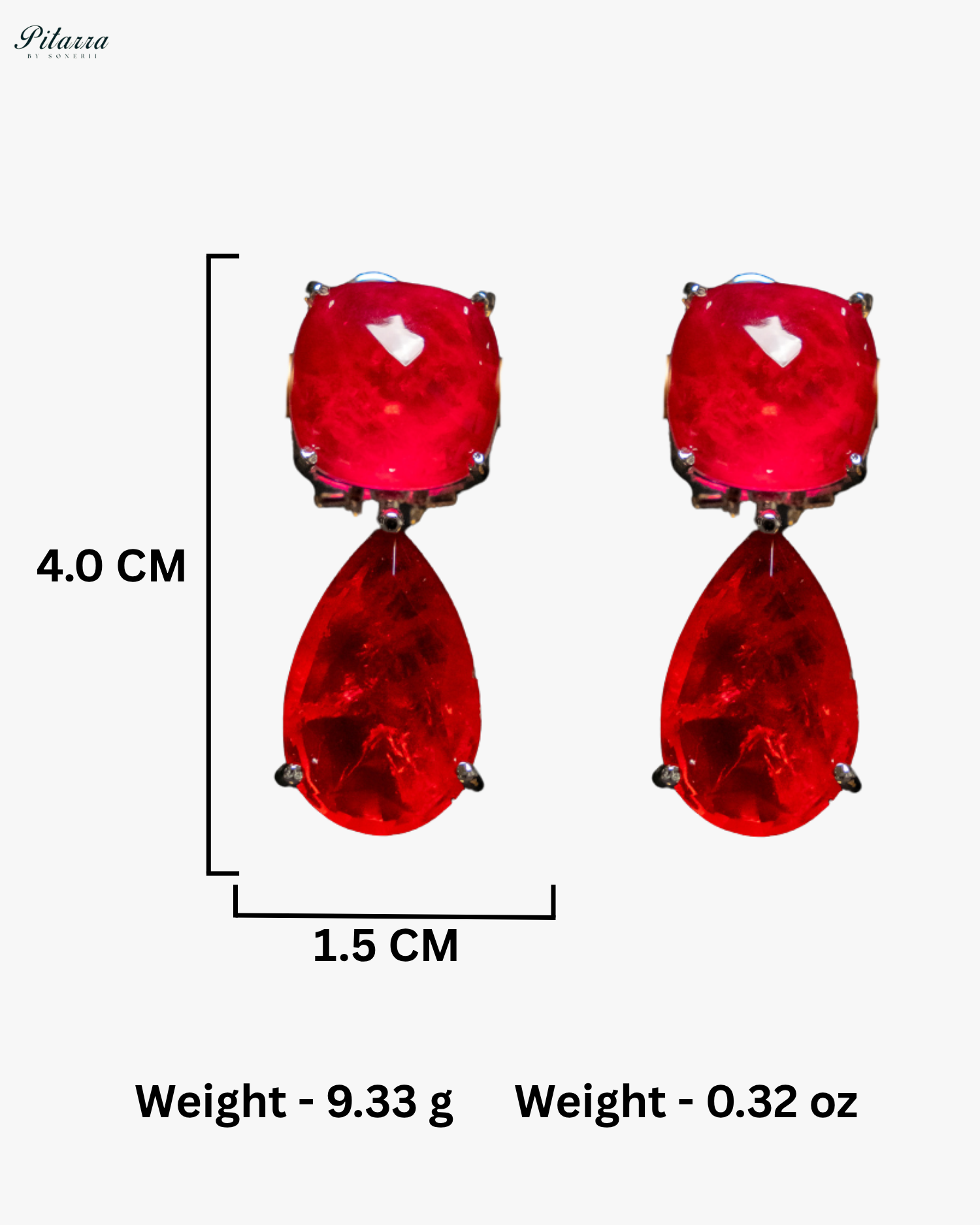 Red Crystal Choker Necklace Set