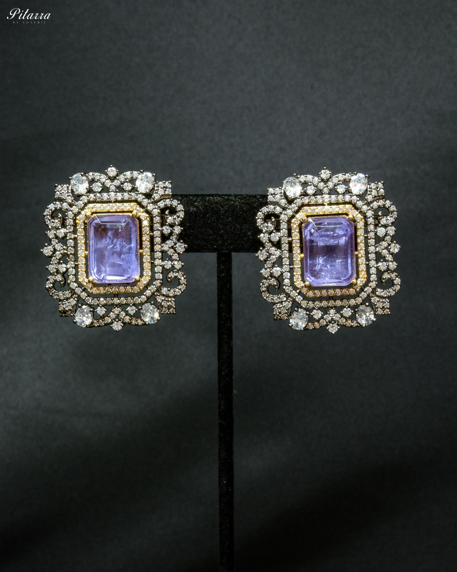 Periwinkle Stone Doublet Pearl Choker Set