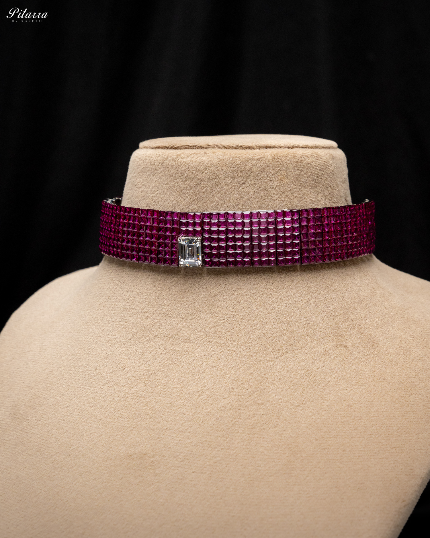 Pink CZ Choker Set