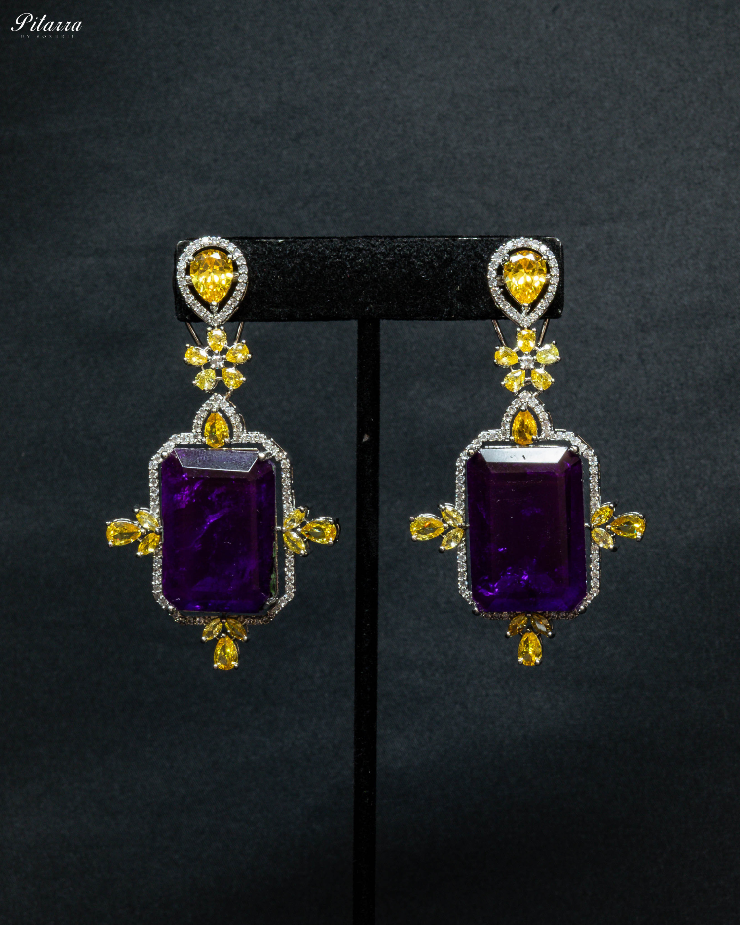 Blue Doublet Dangler Earrings