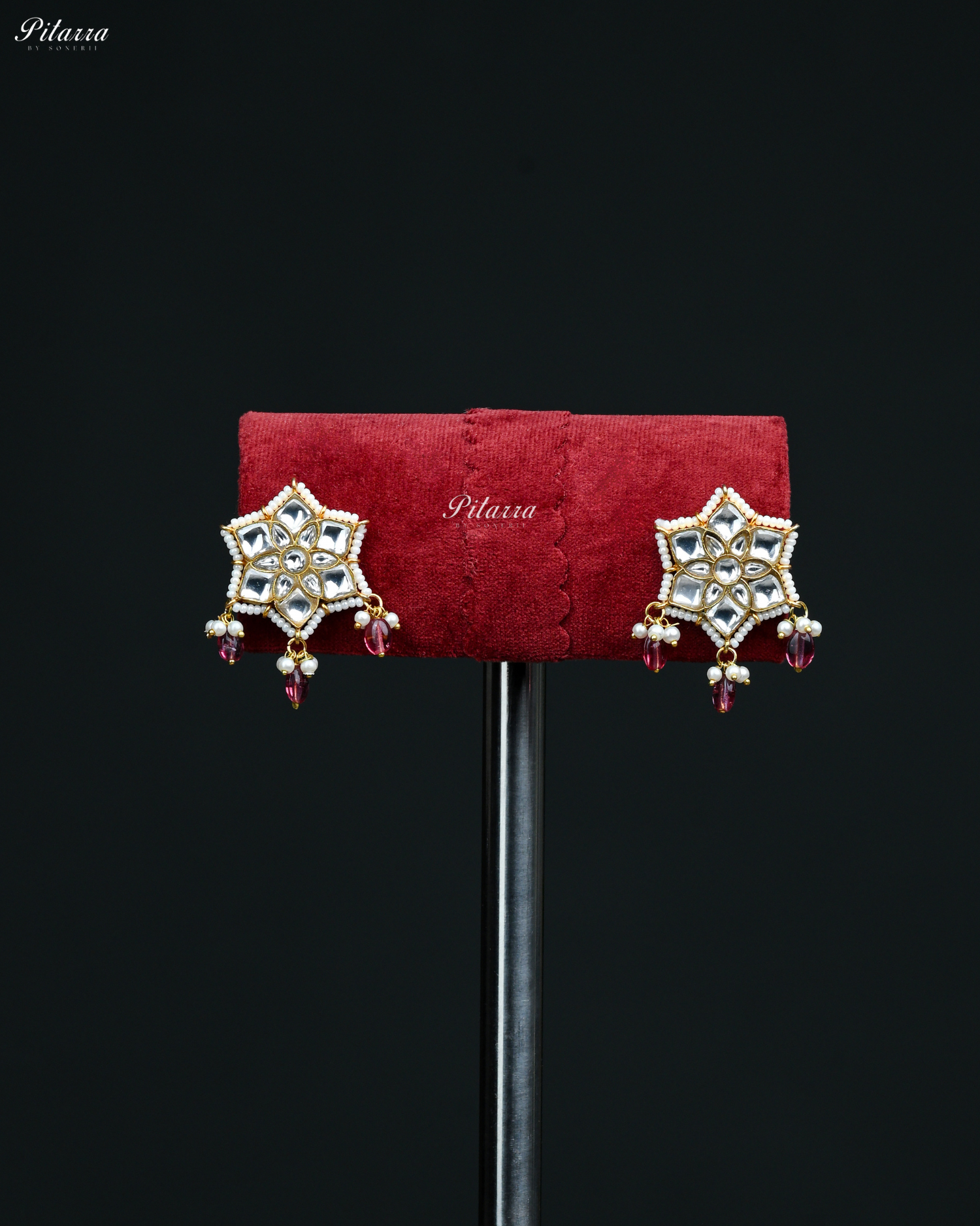 Green Moon Pachi Pink Kundan Choker Set