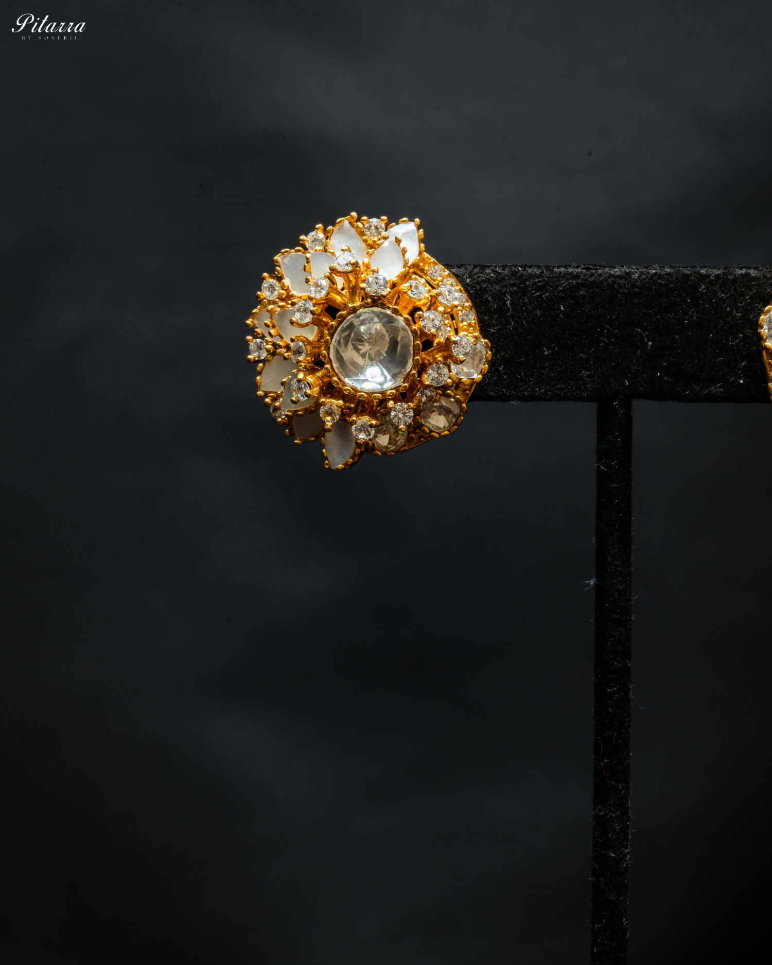 Beautiful Victorian Polki Stud Earrings