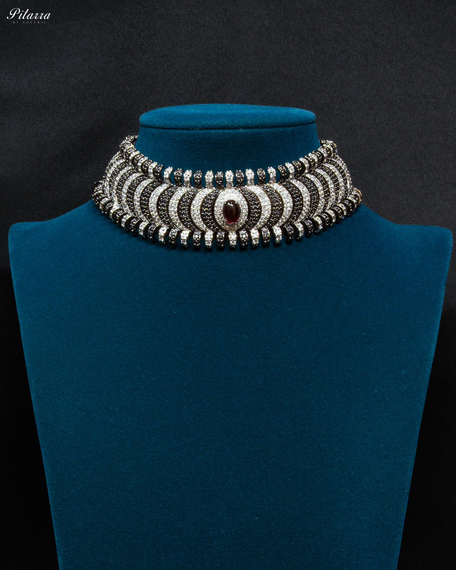 Grey Layer Rajsthani Handcrafted Kundan Choker Set