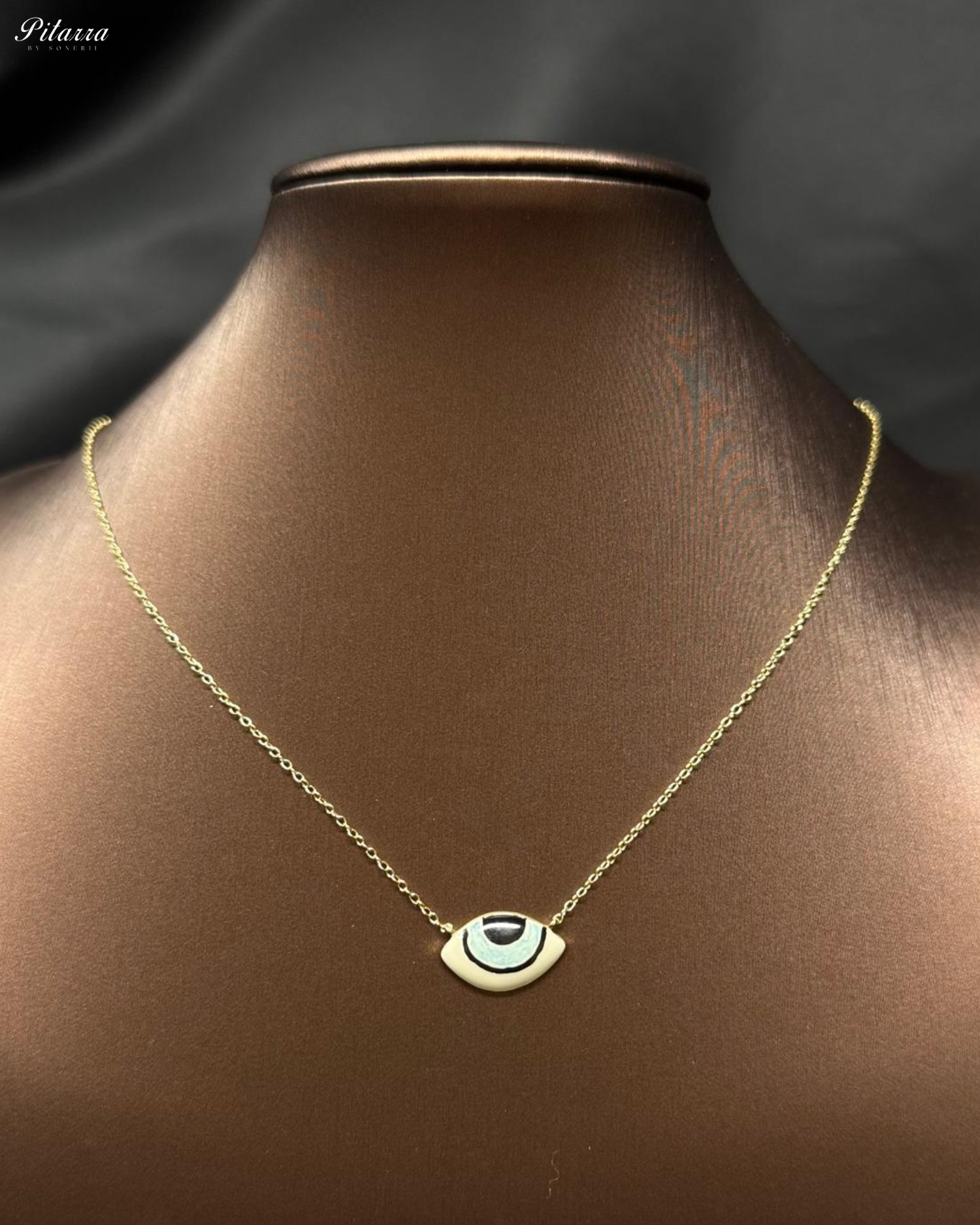 Pitarra Silver Evil Eye Necklace Set