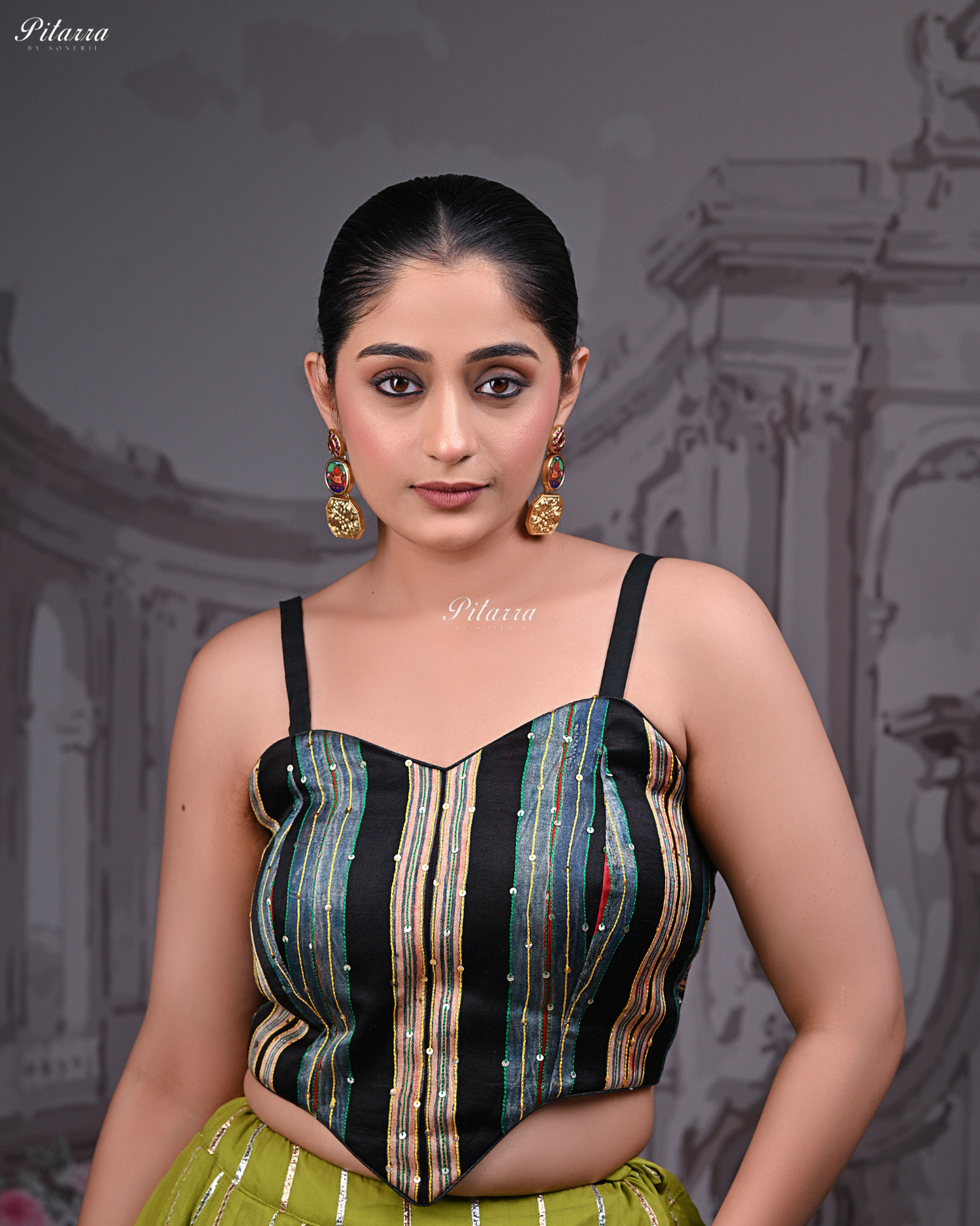 Pink Drop Handcrafted Kundan Dangle Earrings