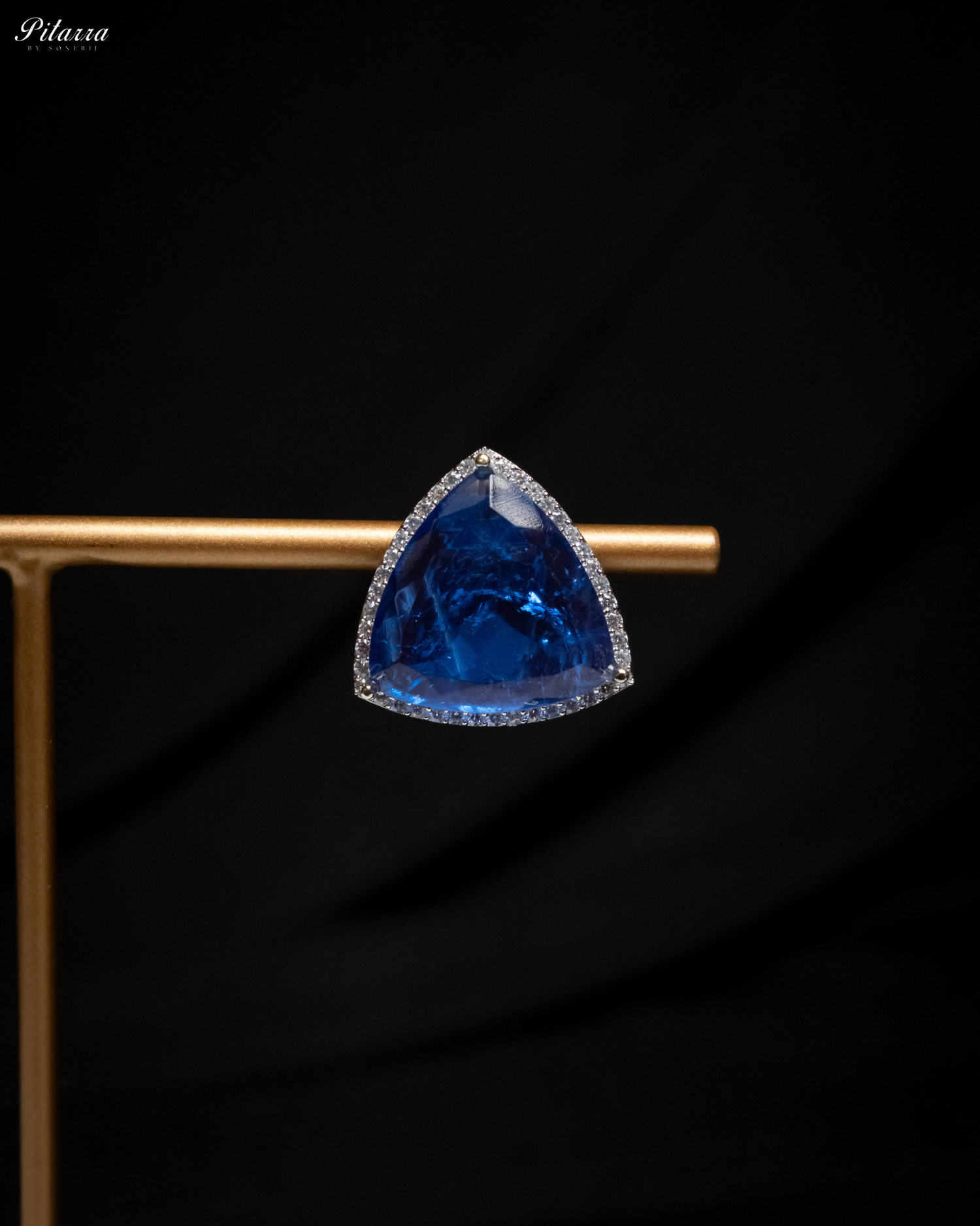 Blue Colored Stone CZ Earrings