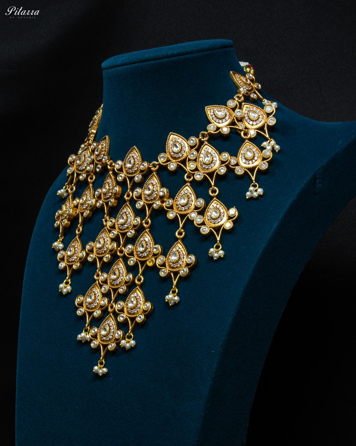 Golden Rani Haar Kundan Long Necklace Set
