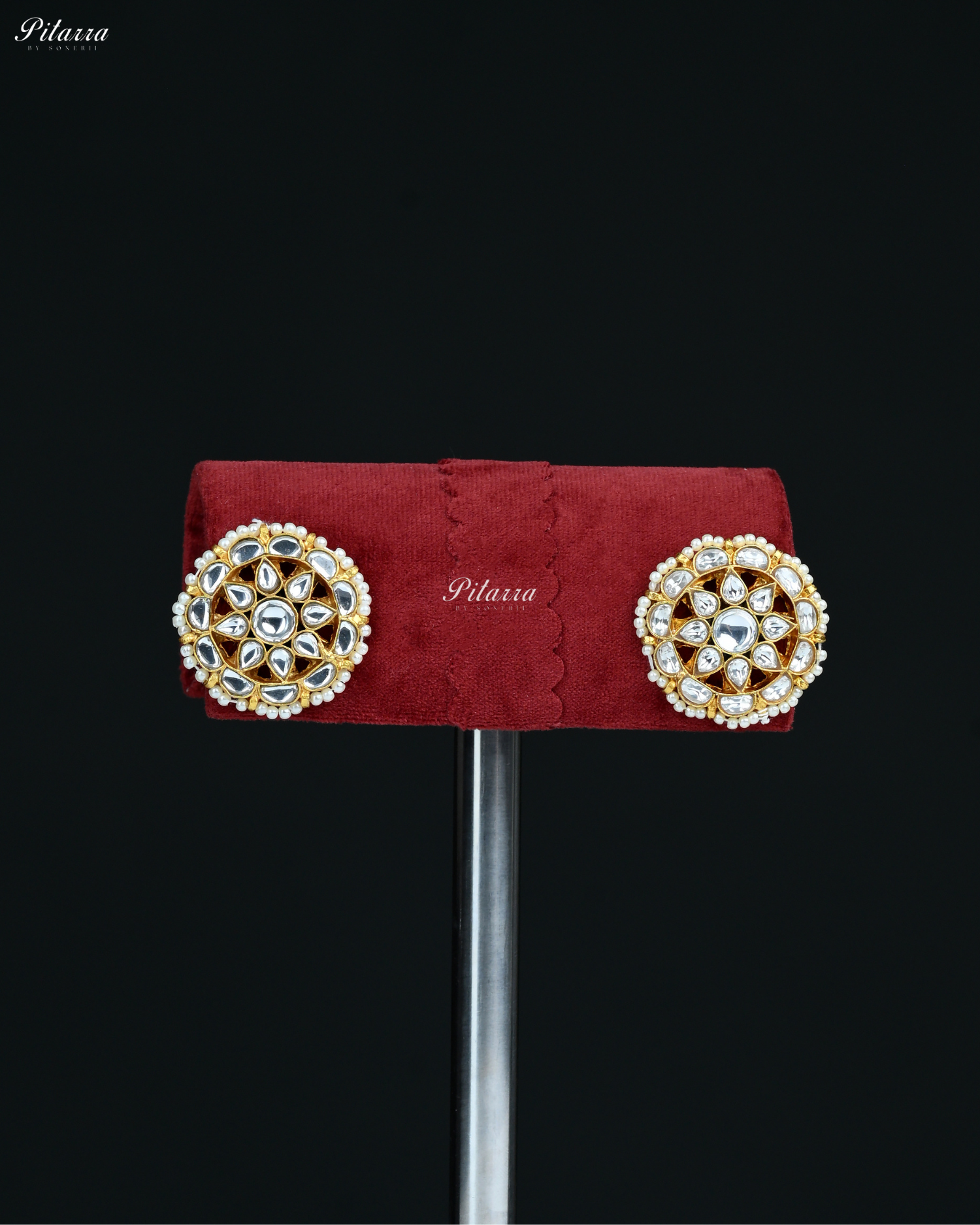 Rajwada Pink Floral Meenakari Kundan Choker Set