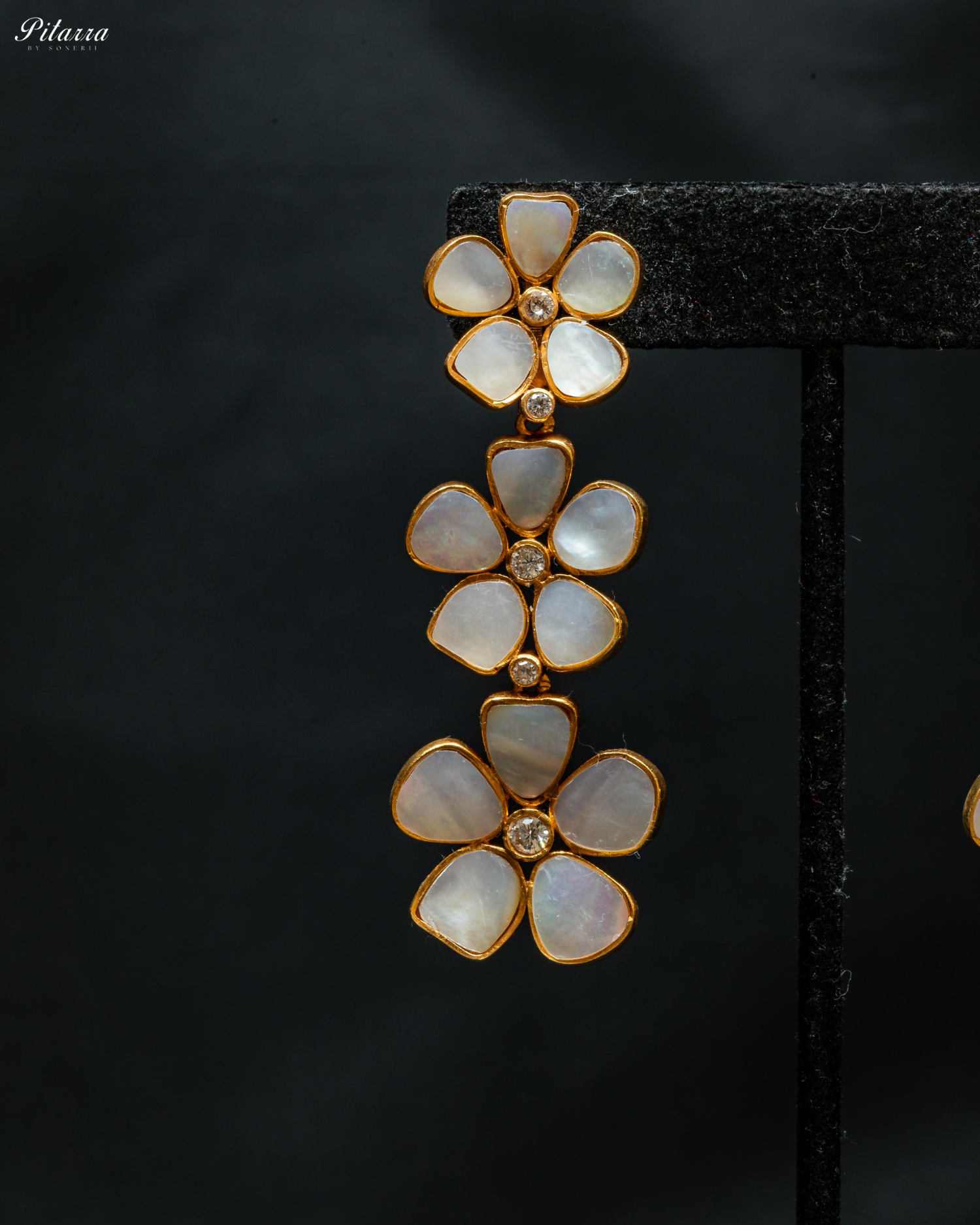 Clover Shape Statement Drop Earrings