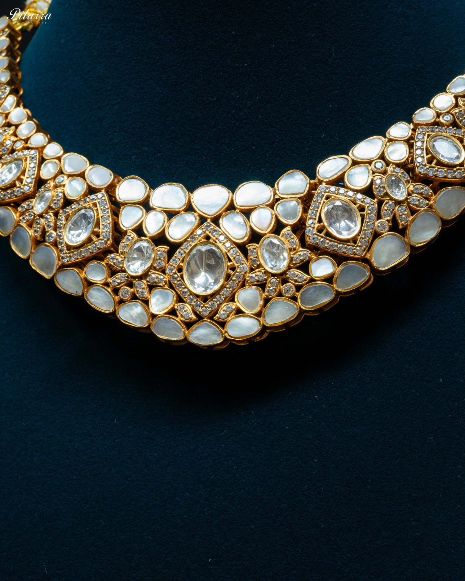 Golden Luxury Meenakari Kundan Necklace Set