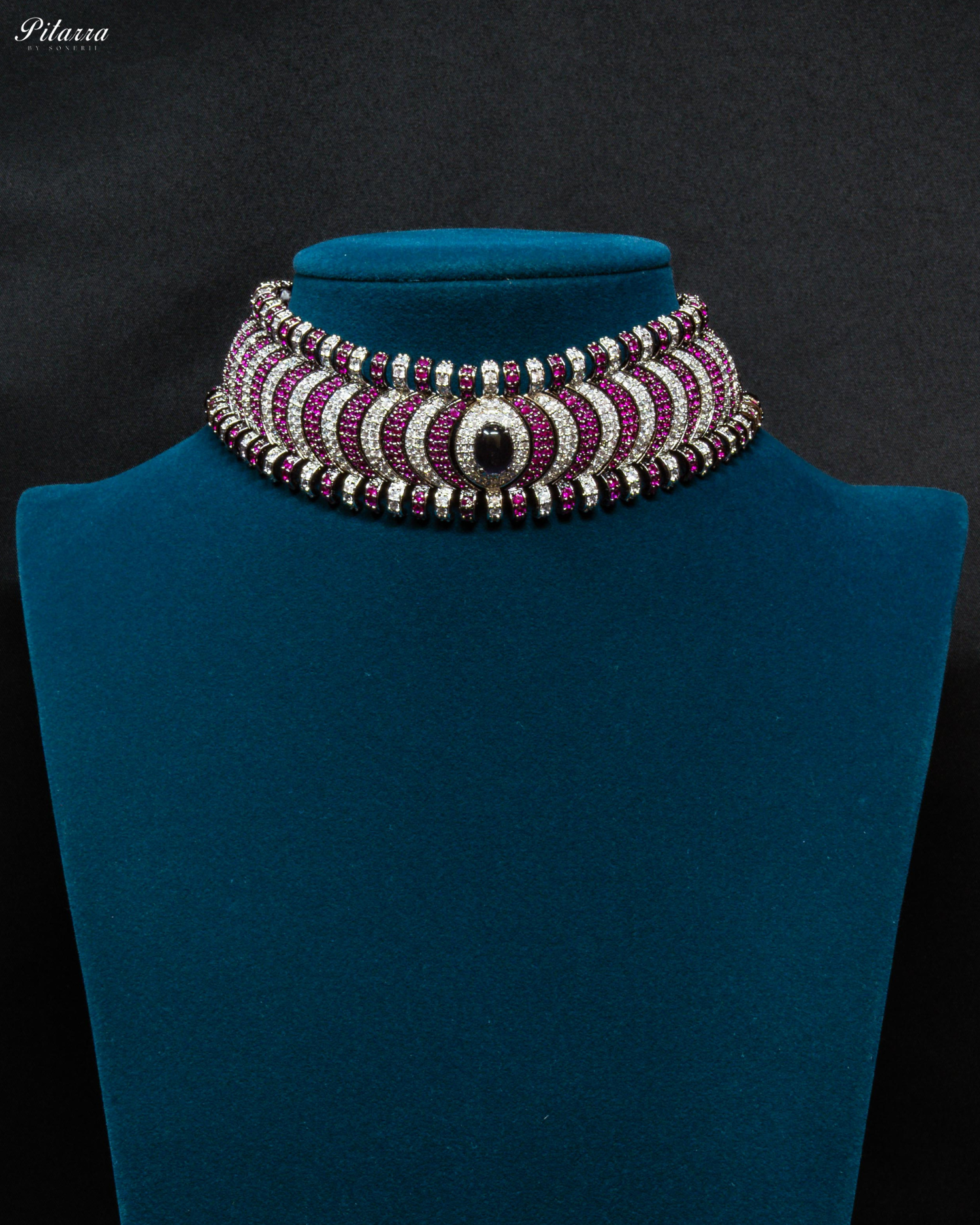 Pink Layer Rajsthani Handcrafted Kundan Choker Set